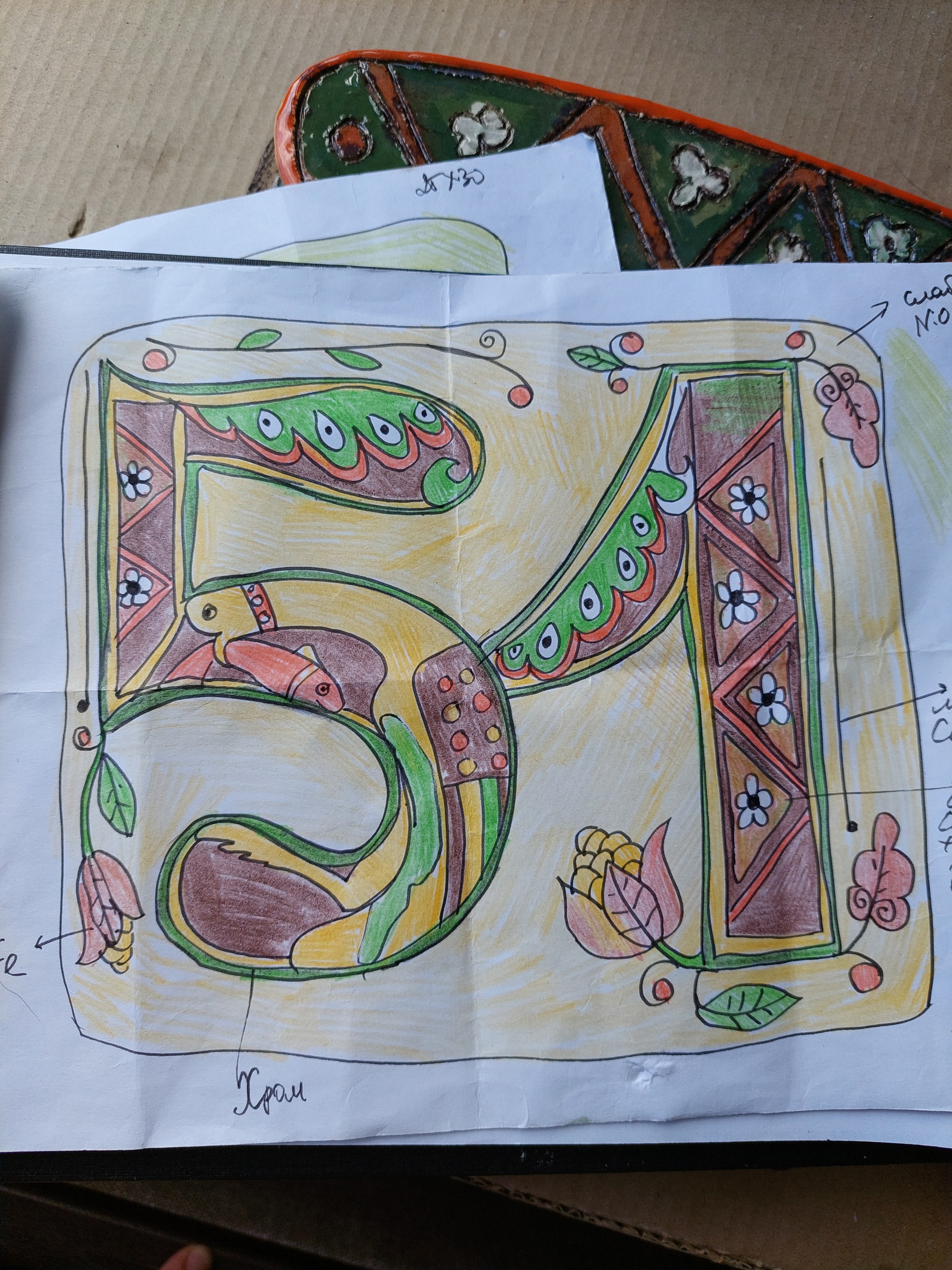 Что остается за кадром, или процесс работы керамиста. Керамика с историей. Елена Рогалёва