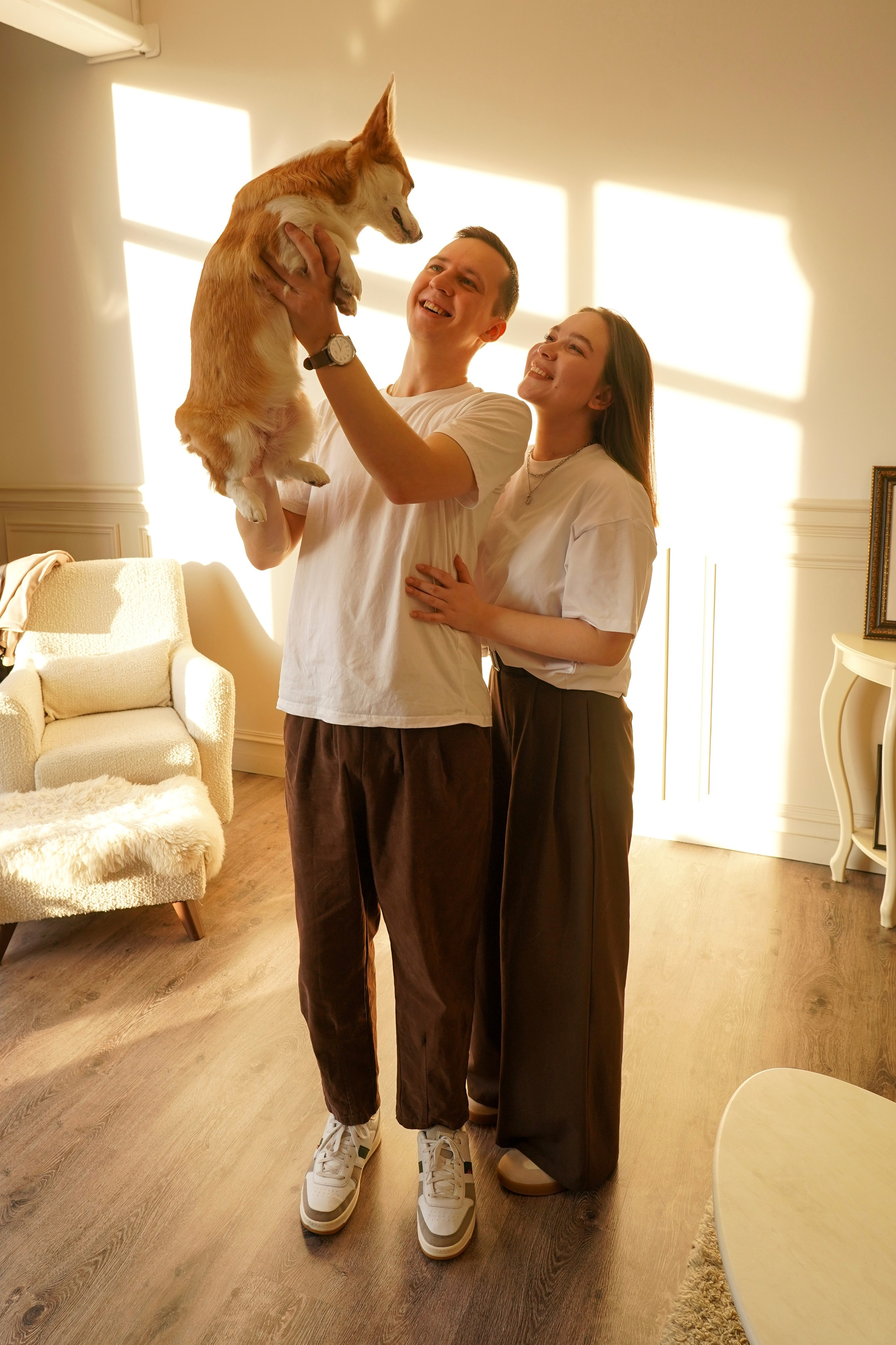 Кирилл, Анастасия и собачка Мира). Анна, фотограф Москва, Зеленоград