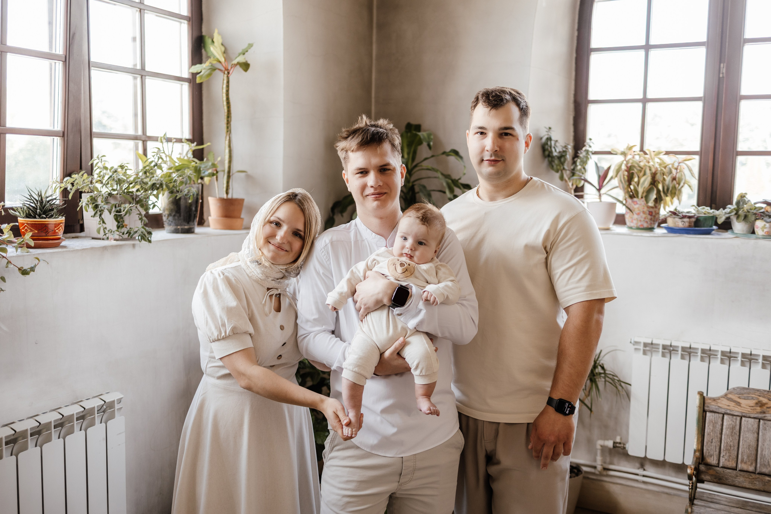 Таинство Крещения Саши. Фотограф новорождённых Newborn Москва