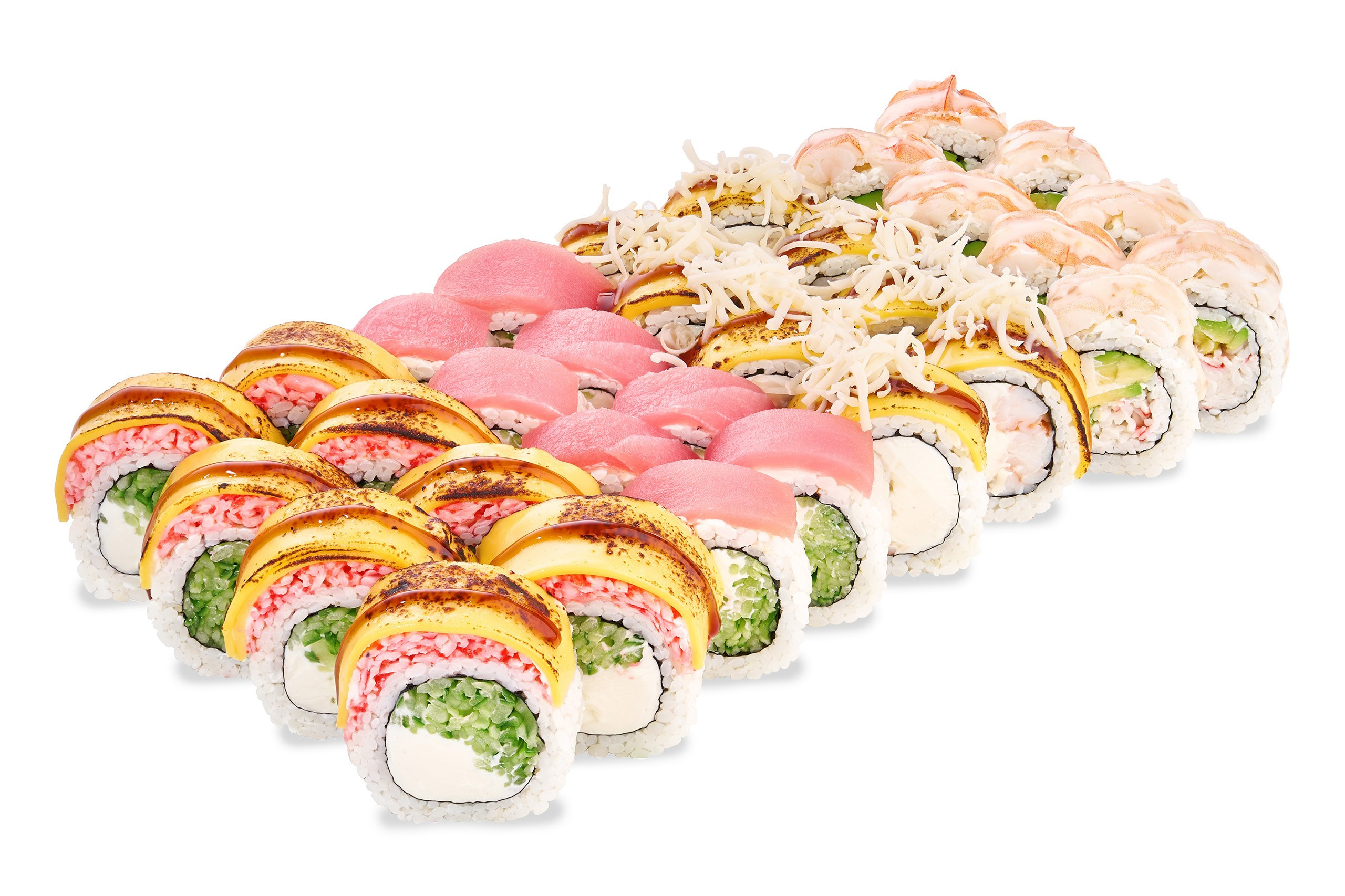 Рекламная фуд съемка сета роллов для доставки еды, Саратов, Энгельс