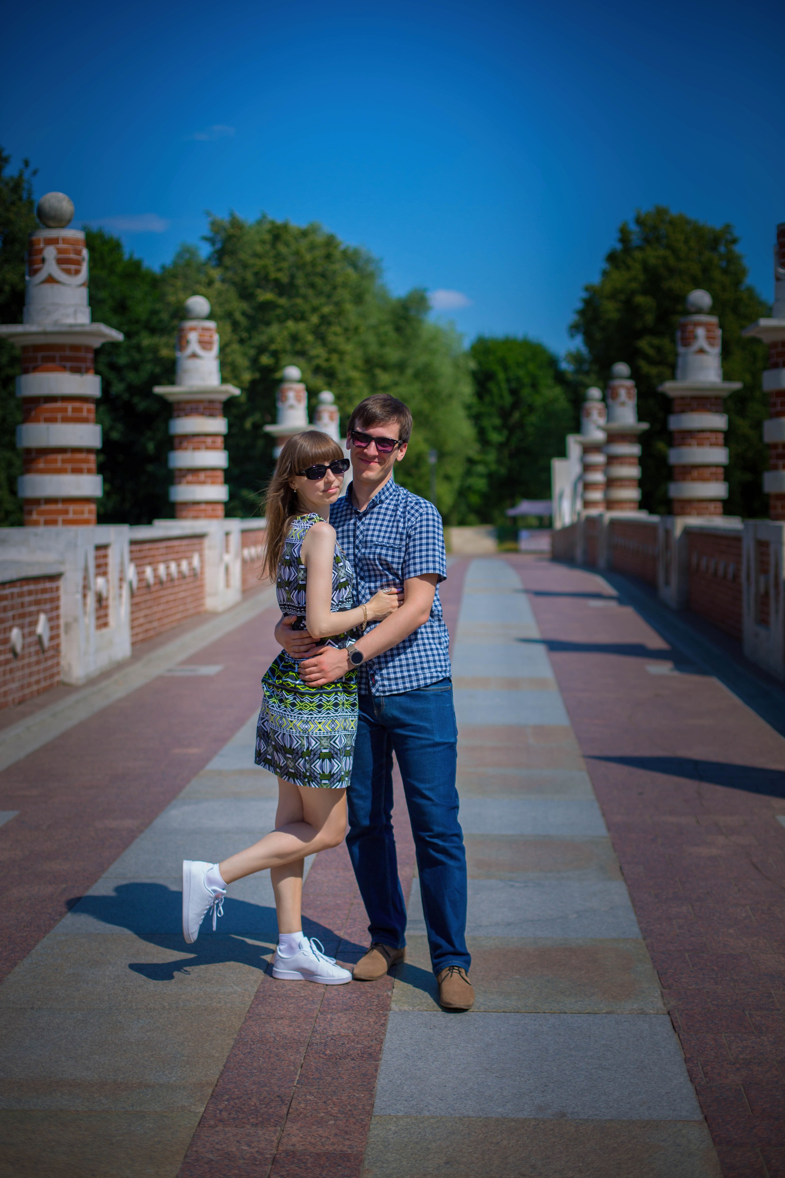 Фотосессия на большом мосту парка Царицыно