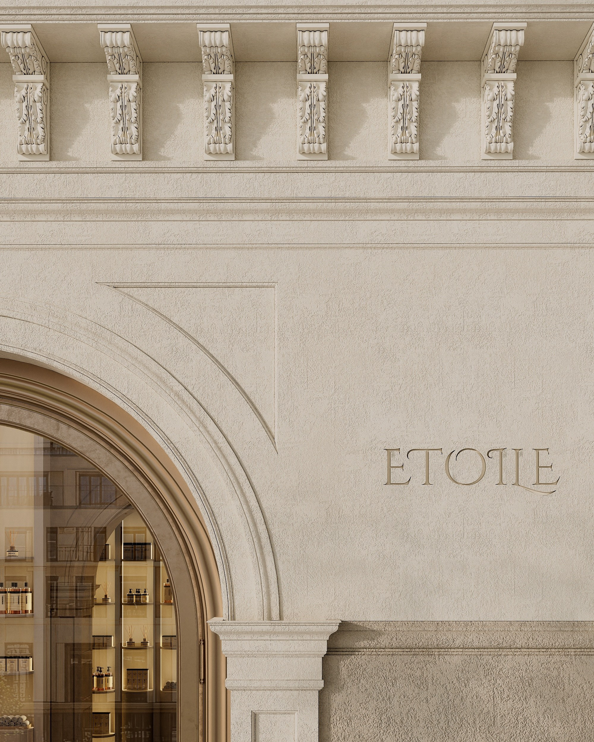 ETOILE cosmetics boutique. Solovets visualization