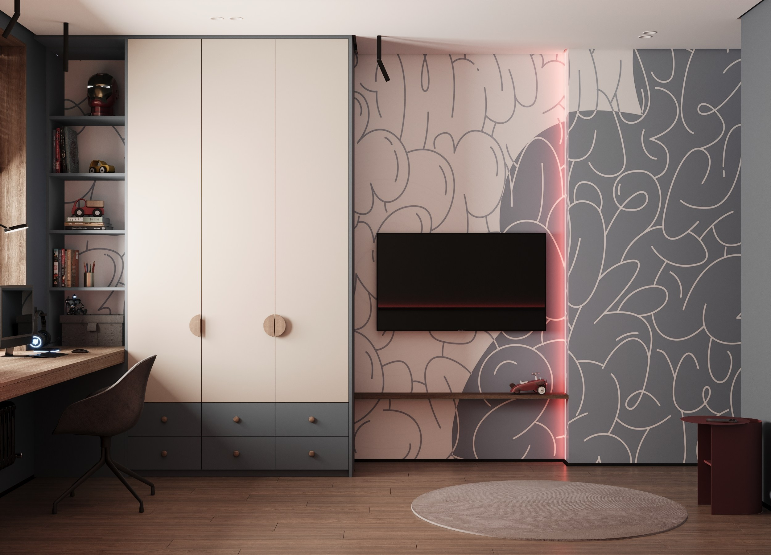 ЖК Рассказово 78 м². Дизайнер интерьера квартир и частных домов в Казани