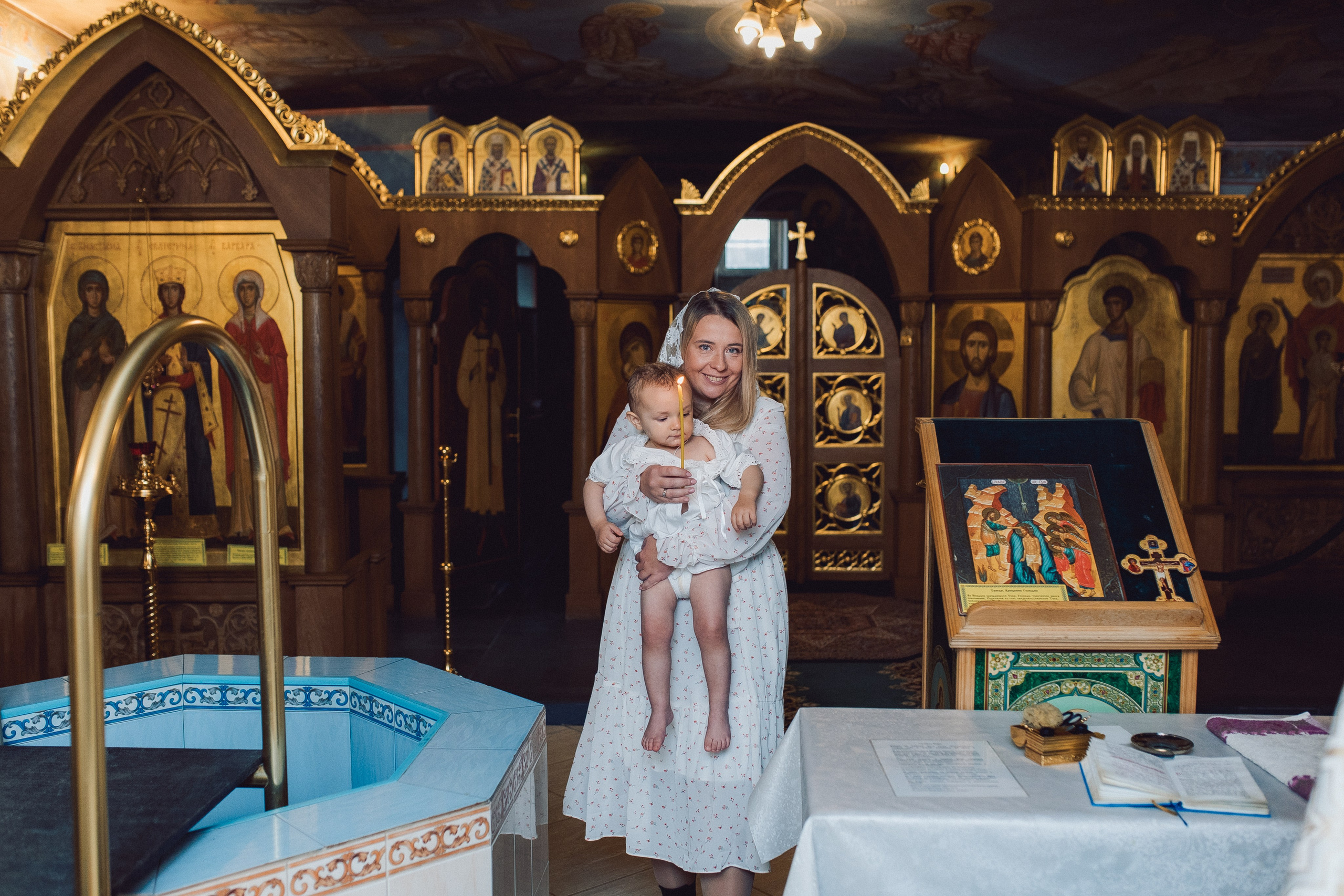 Крещение в Троицком соборе