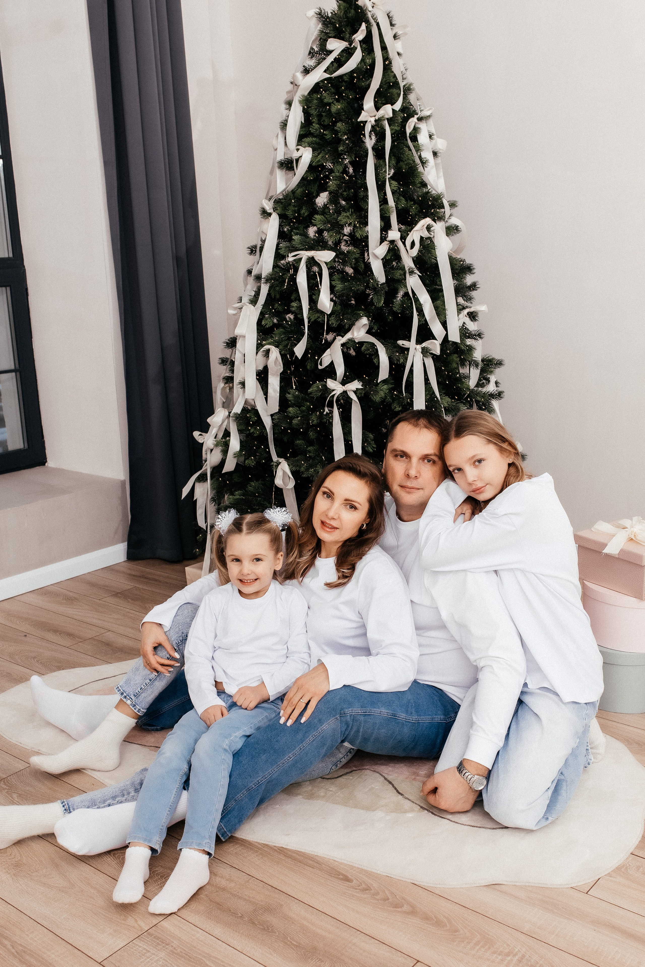 Новогодняя семейная в студии. Профессиональный фотограф, Москва |Видное Елена Елизарова
