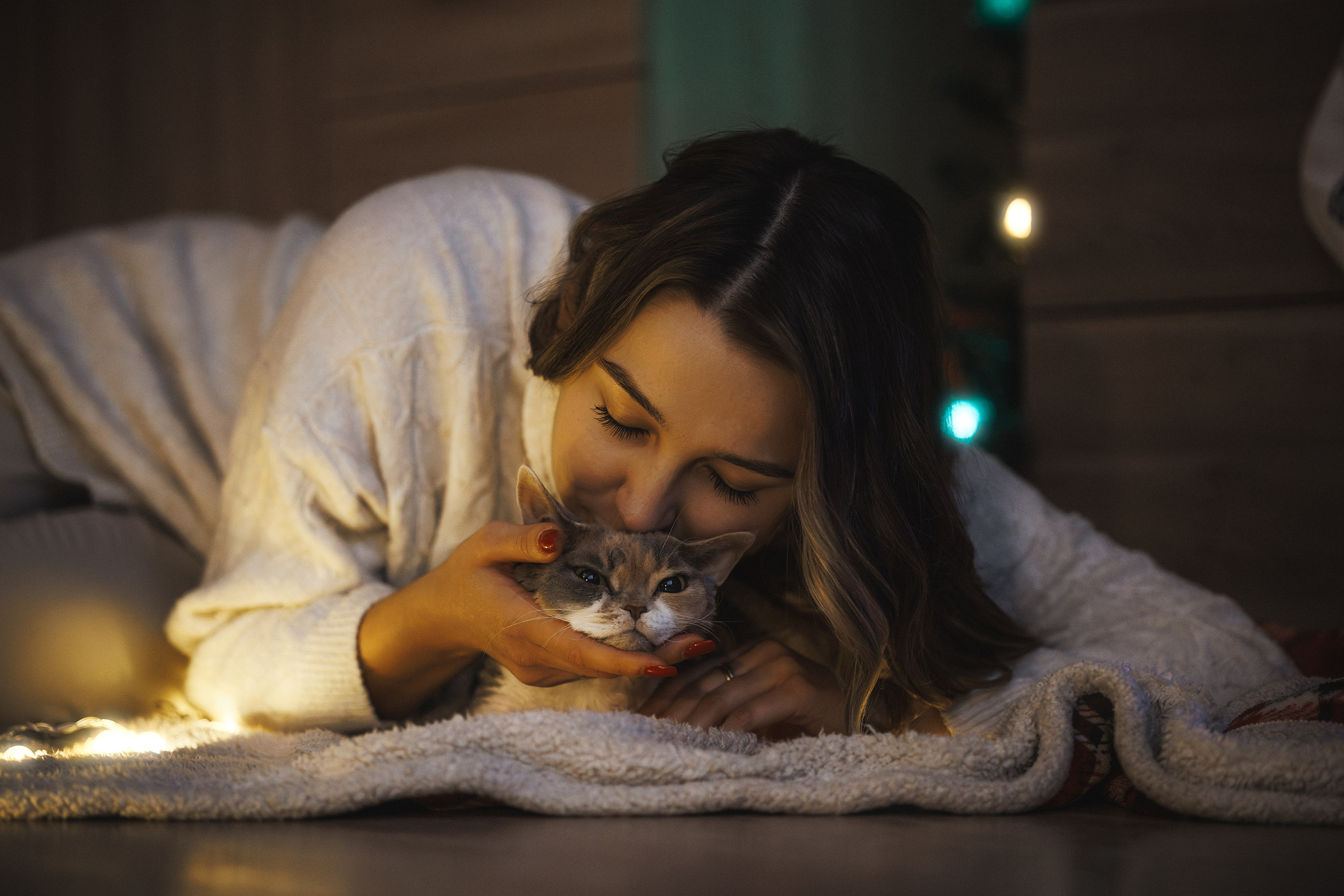 Домашняя новогодняя. Фотограф Анималист в Москве Анастасия Жучкова