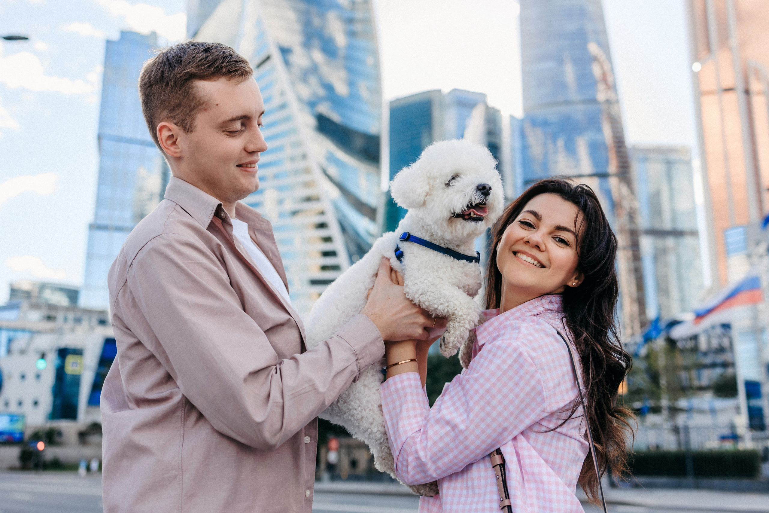 Марина, Данил и Бруно. Фотограф-анималист Елена Радченко, Москва