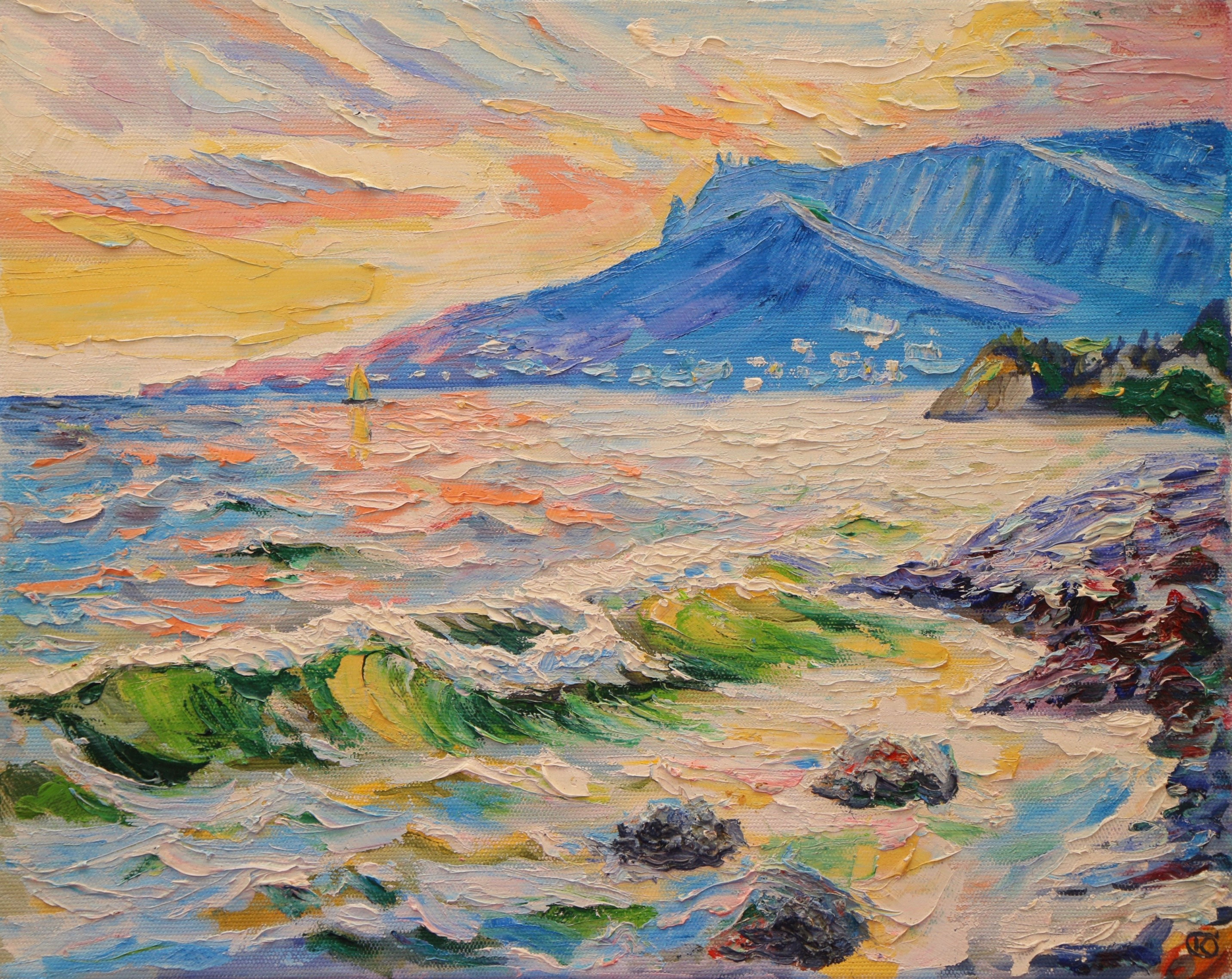 Морские пейзажи. Продажа картин маслом на холсте в г. Ялта