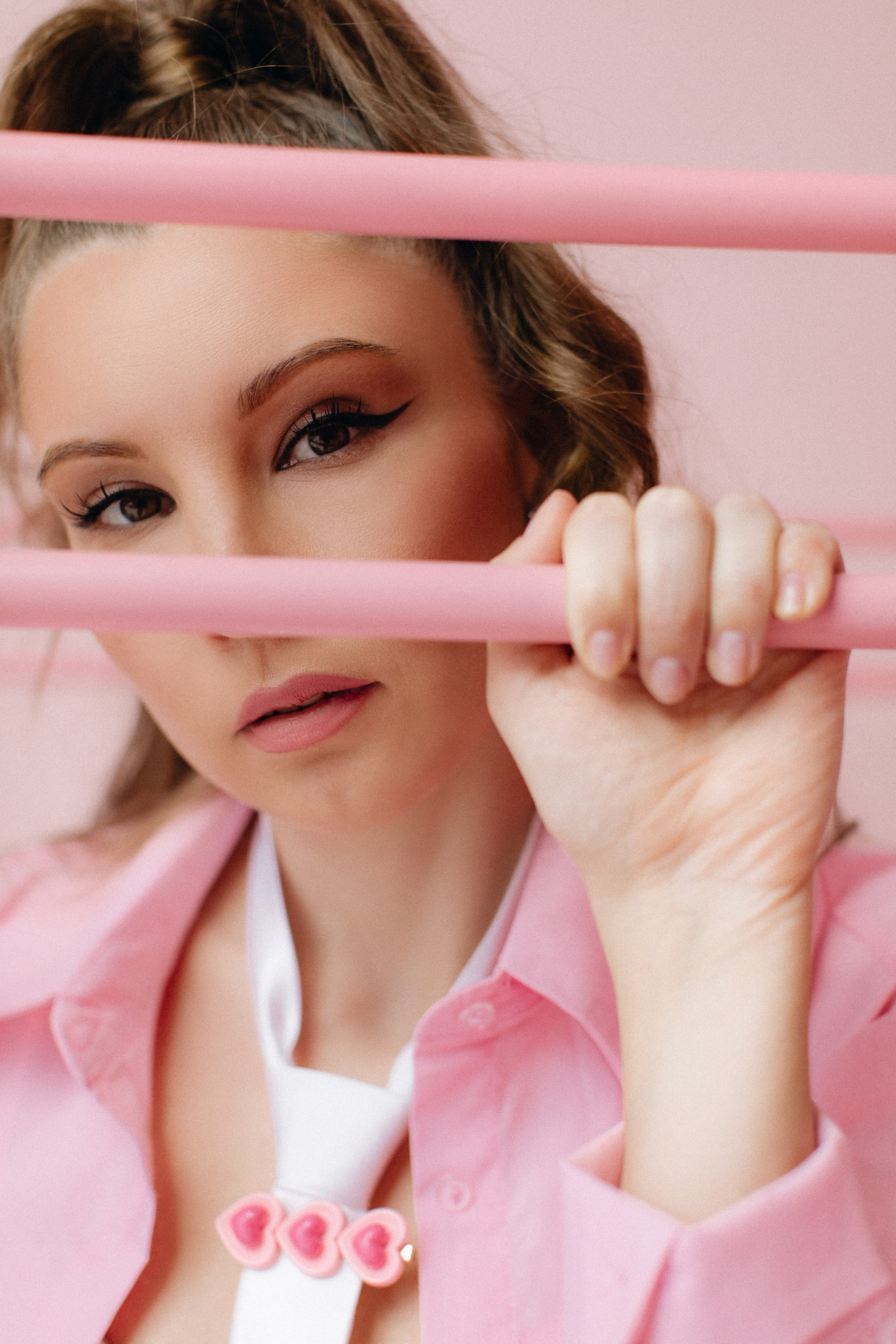 Алена. Фотосессия в розовой студии. Фотограф в Москве Ольга Сатони