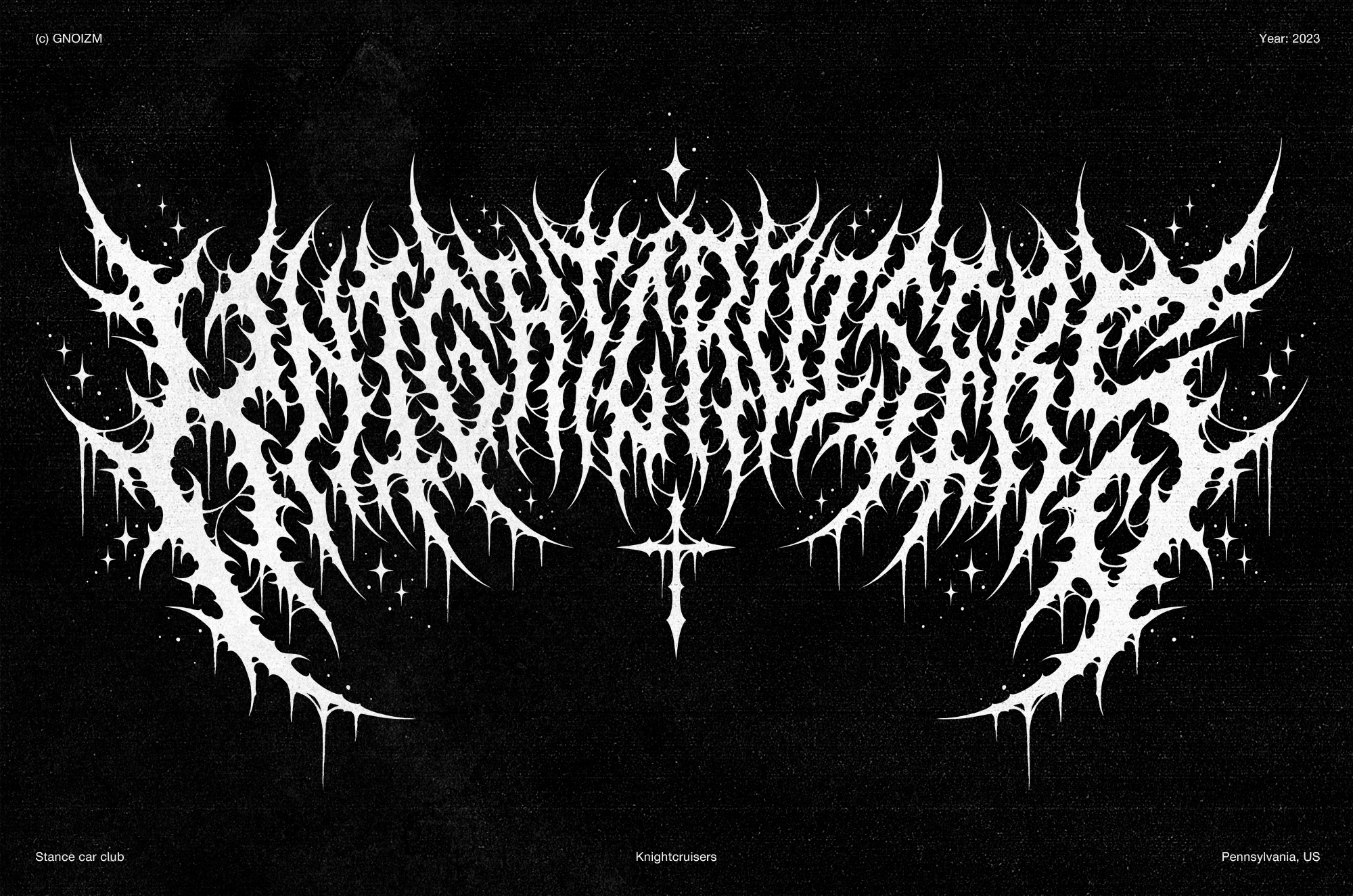 Jardo. GNOIZM | Metal Logos & Dark Lettering