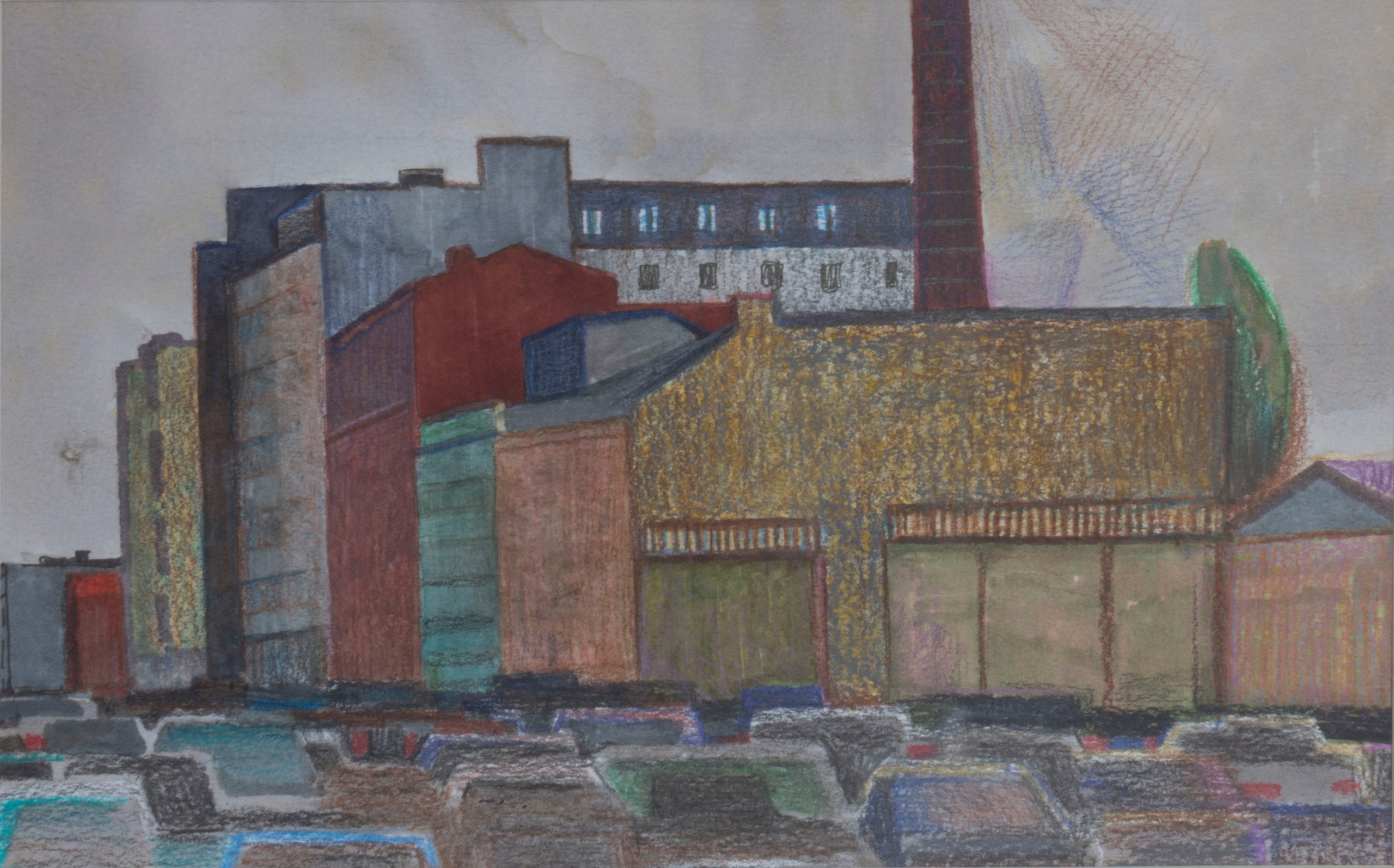 Город, графика. Ольга Васильева художник в Санкт-Петербурге