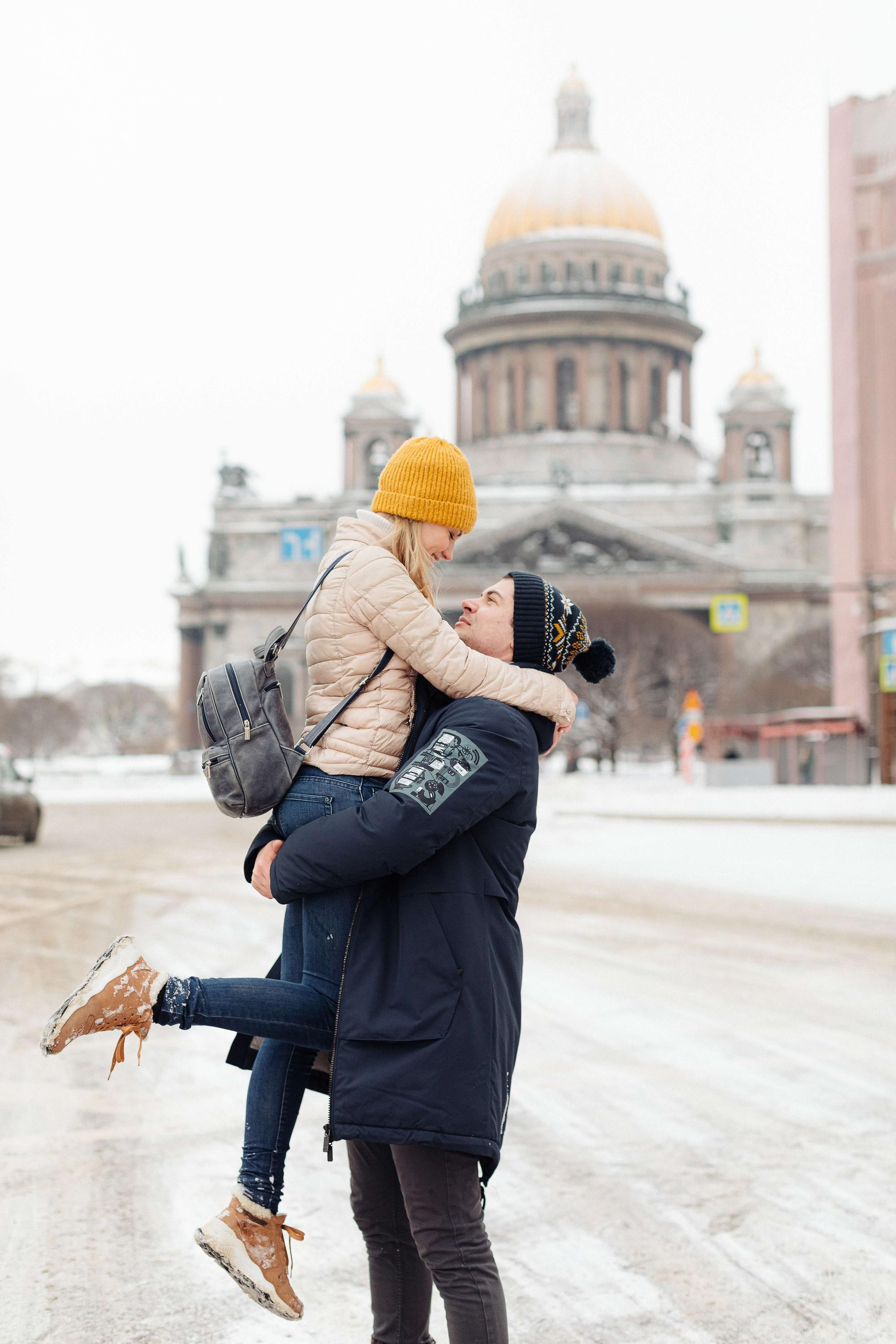 Фотосессия лав стори Андрея и Лизы в СПб