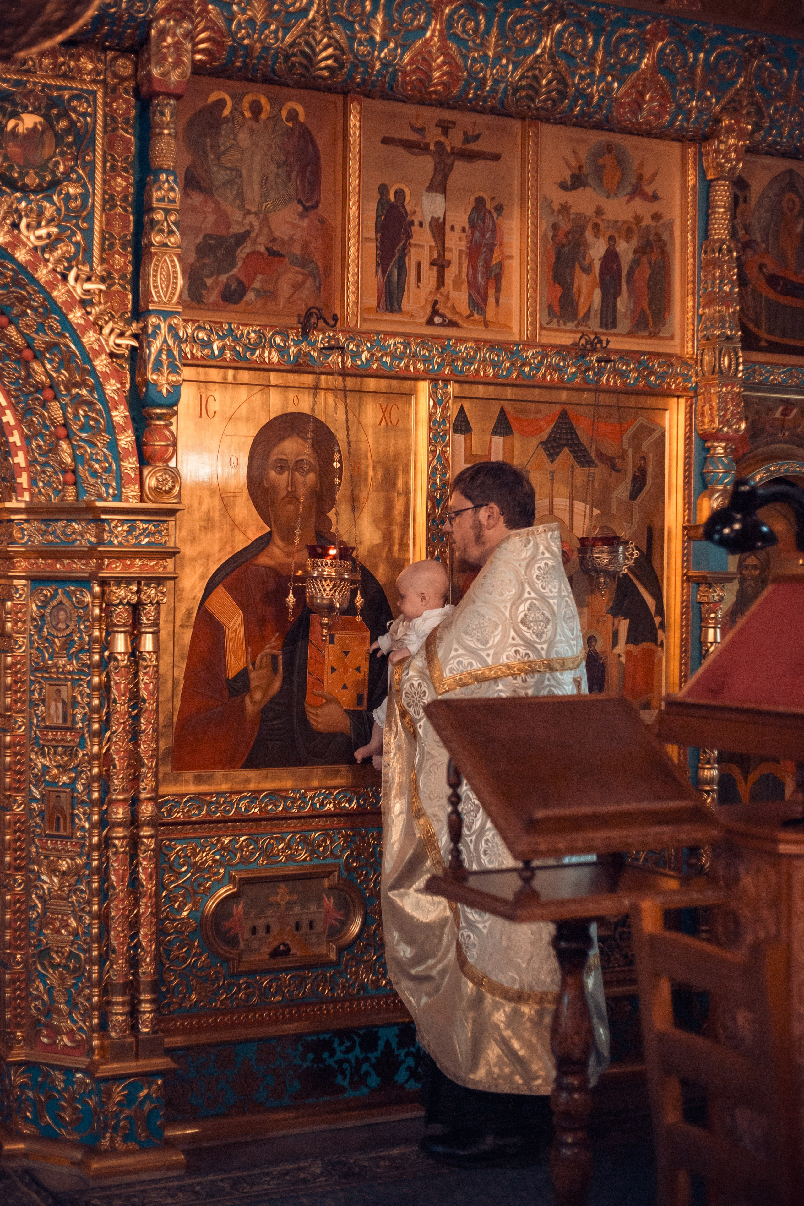 Крещение Полины в Спасо-Преображенском Воротынском женском монастыре