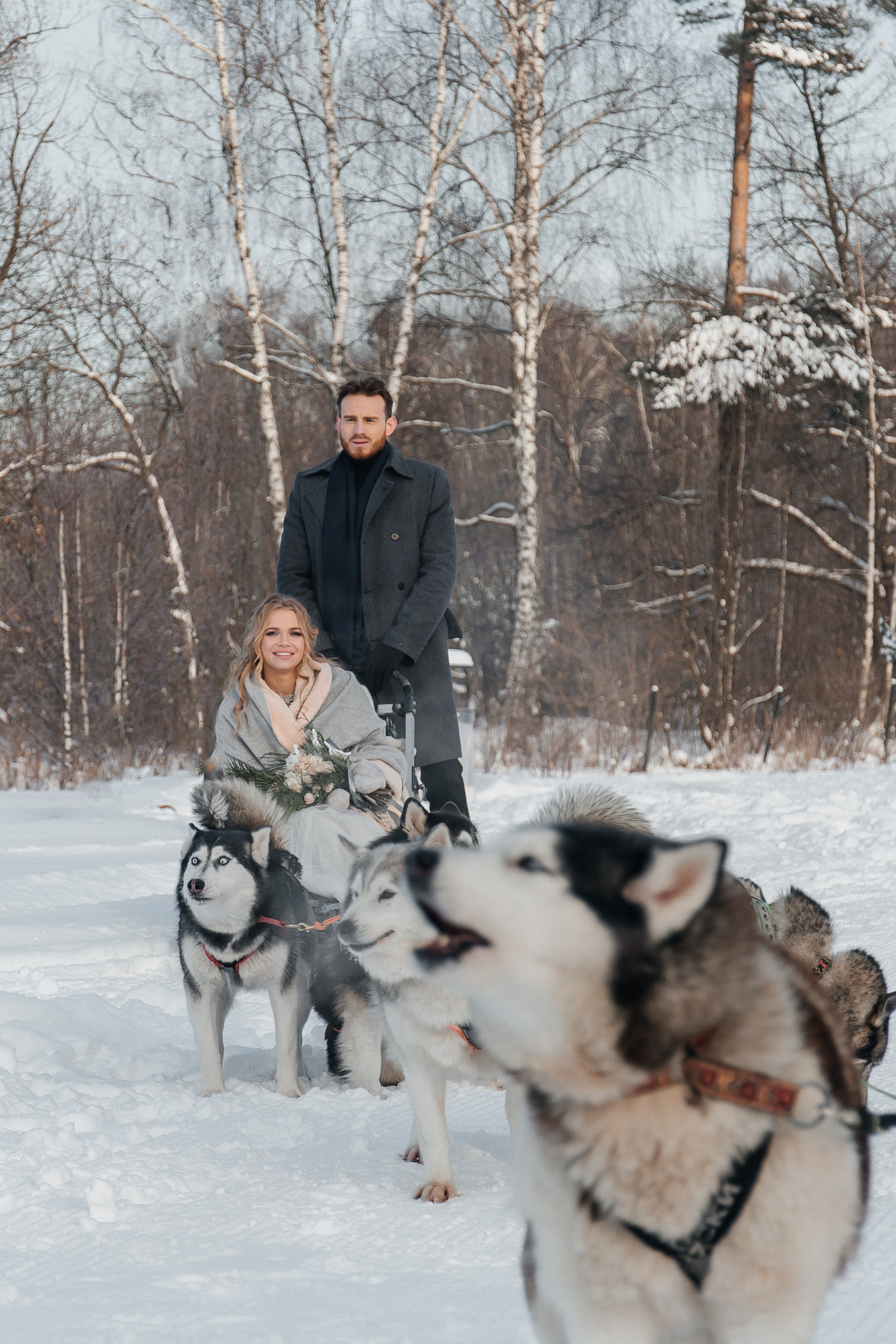 Свадебная фотосессия зимой. Фото Радости. Свадебный и семейный фотограф в Москве Юлия Самойлова