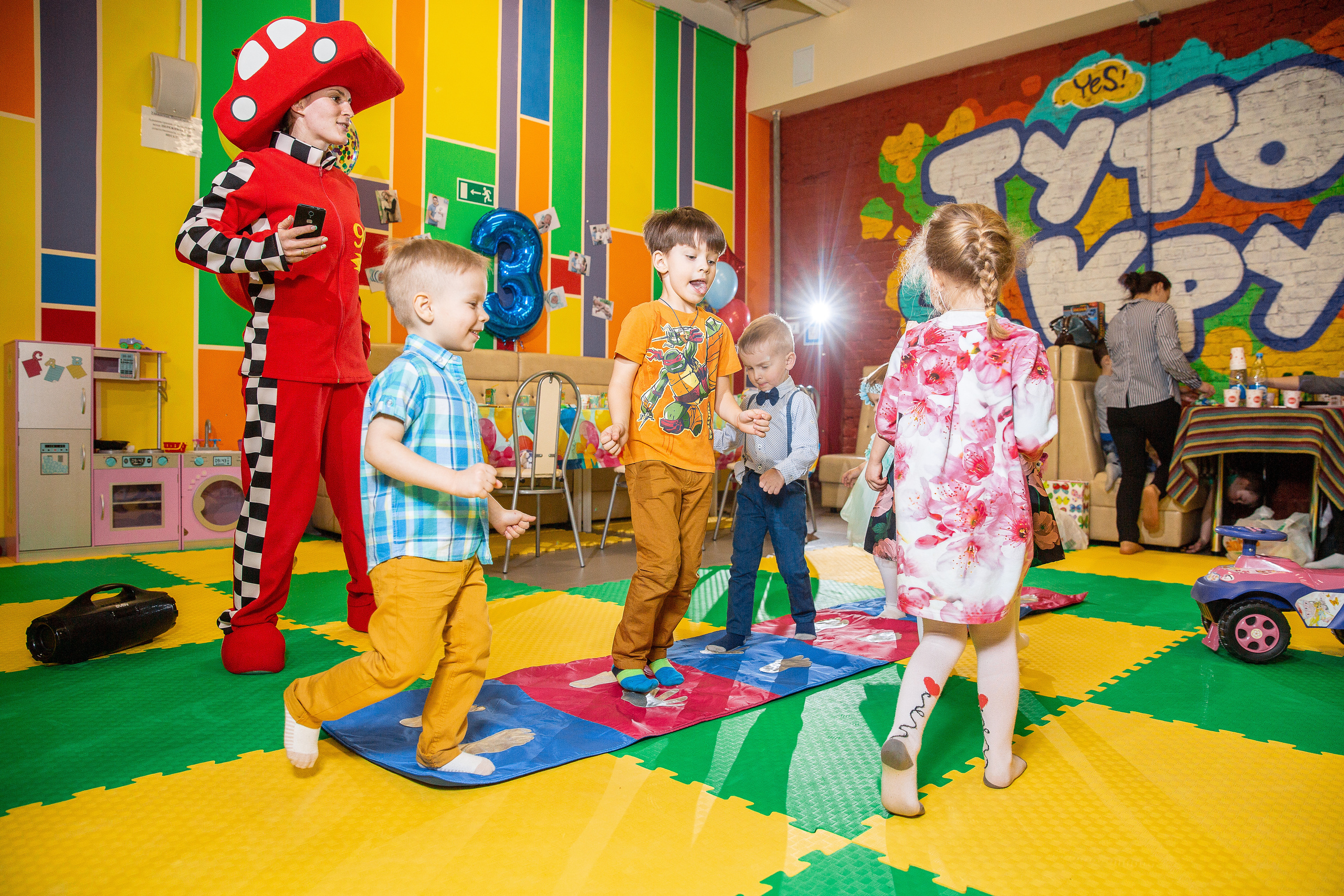 День рождения 3 года, фотосессия в детском клубе Туто Круто в Щелково