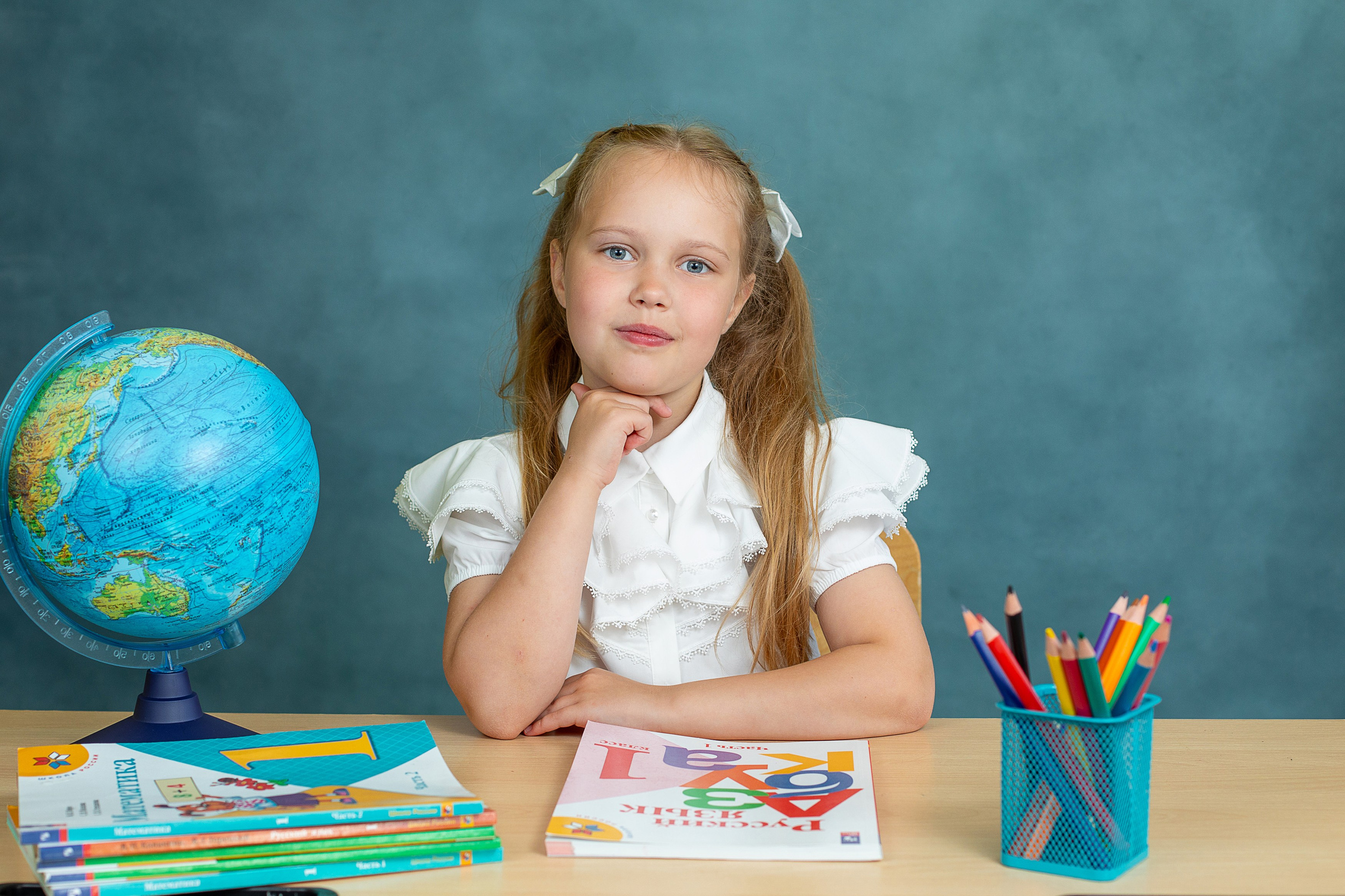Портреты. Первоклашки. Школьный и детский фотограф в Южно-Сахалинске Анастасия Лескова