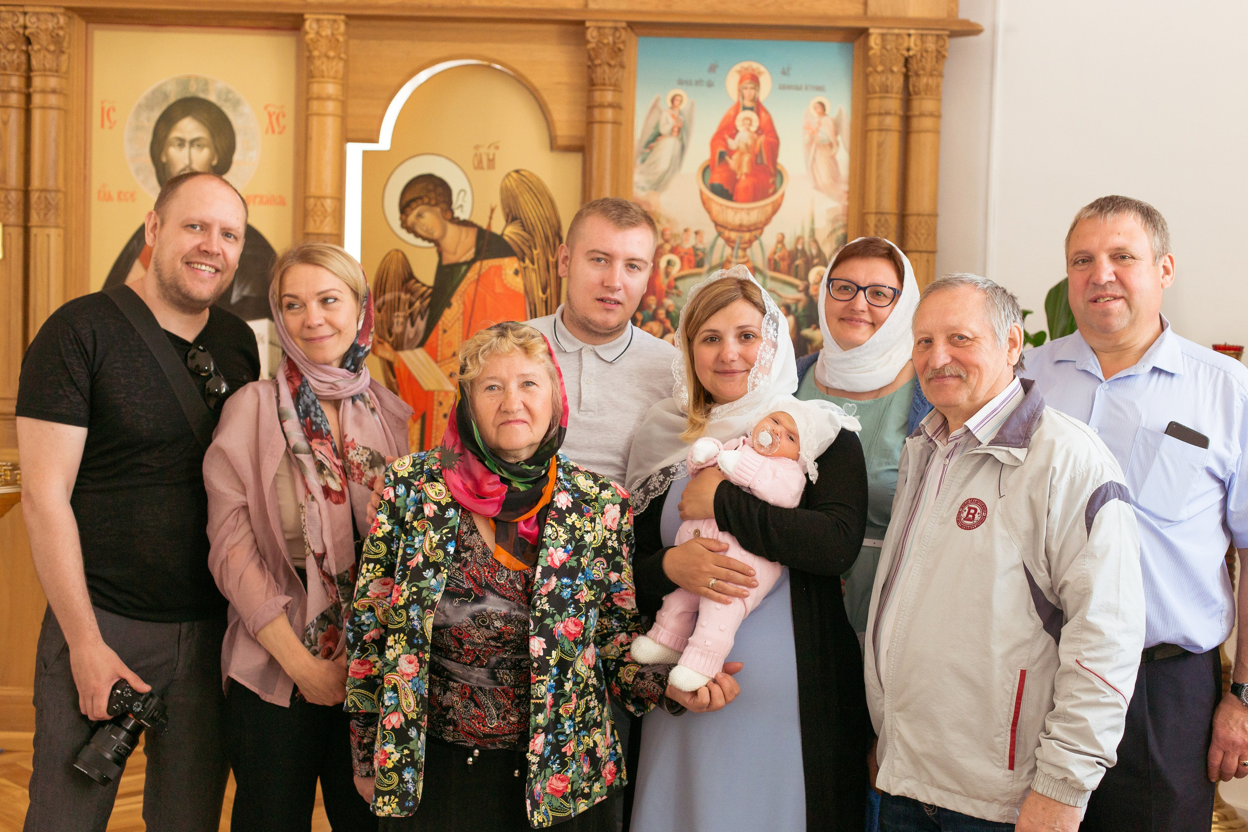 Крещение Ульяны. Успенская церковь. Фотограф новорожденных и детский в Сергиевом Посаде Кругликова Юлия