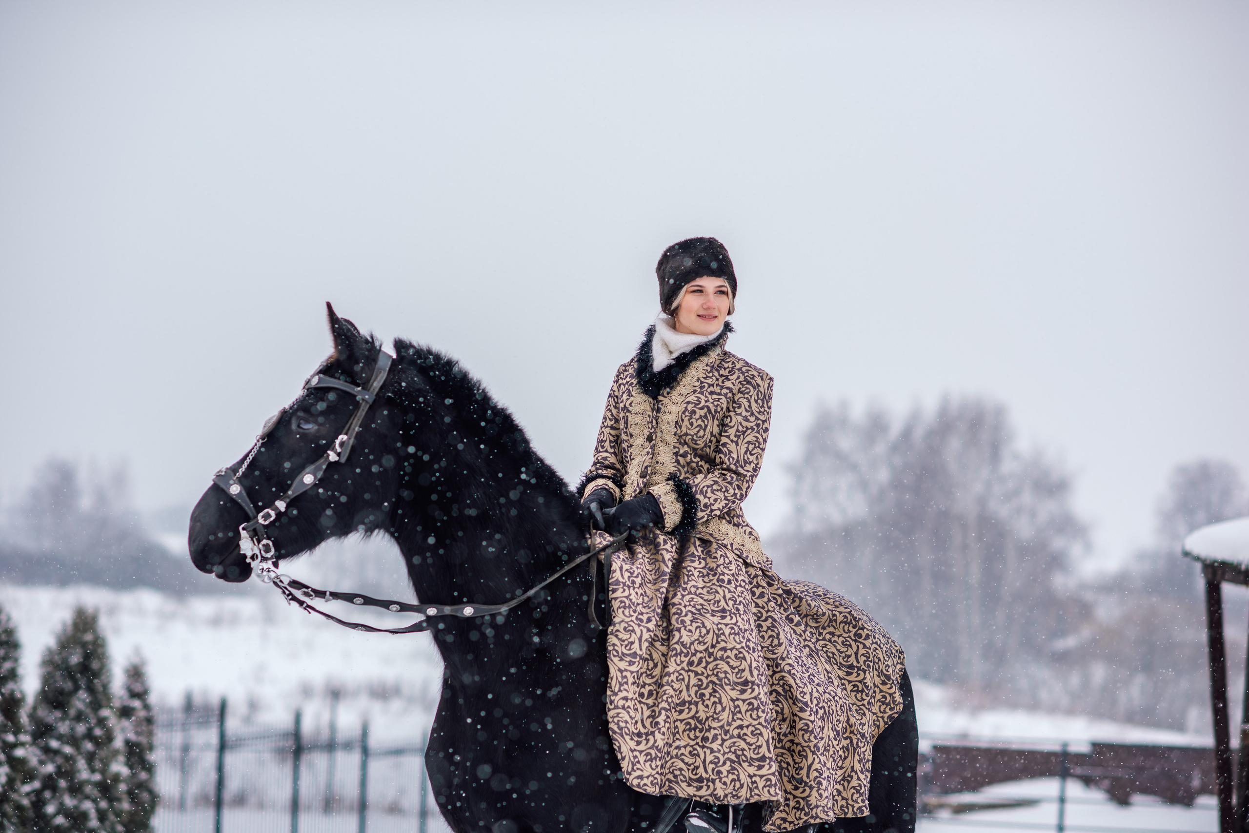 Зимняя парфорсная охота. Фотограф Диана Вальтер