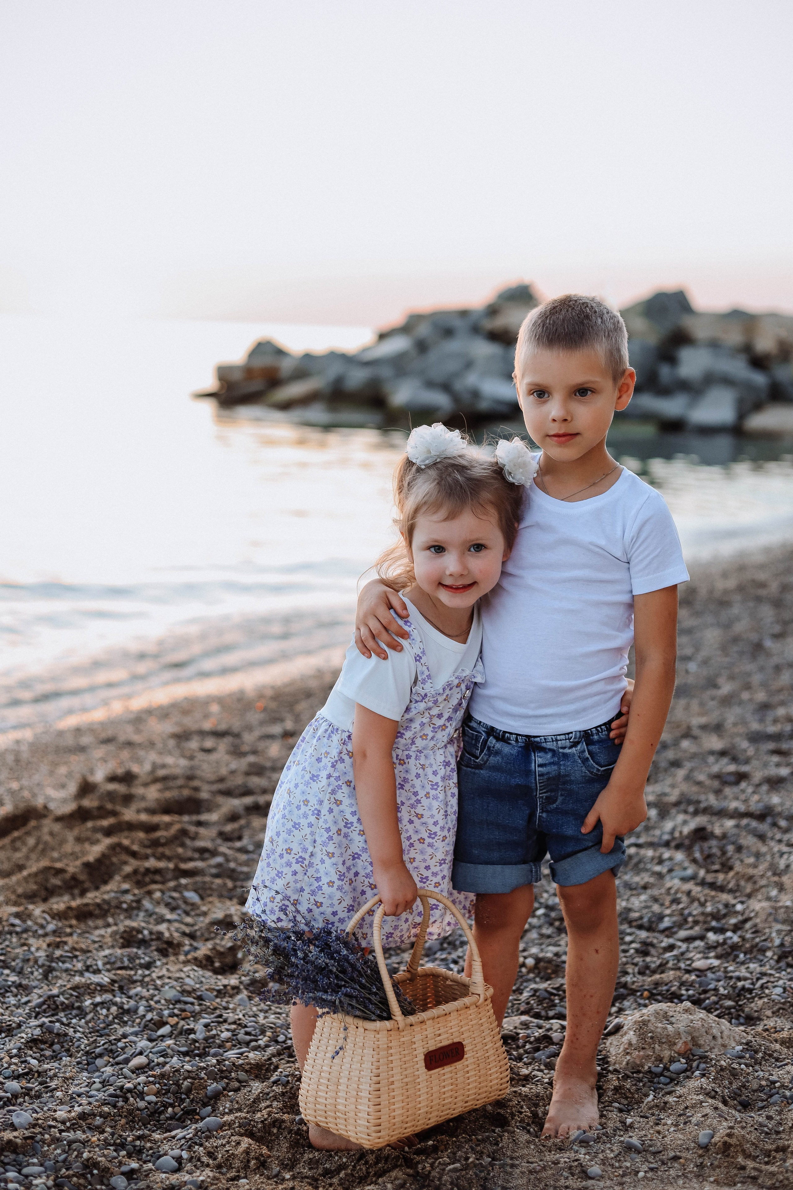 Ника и Тёма фотосессия на море. Женский/Детский фотограф в Симферополе Вероника Слепогина