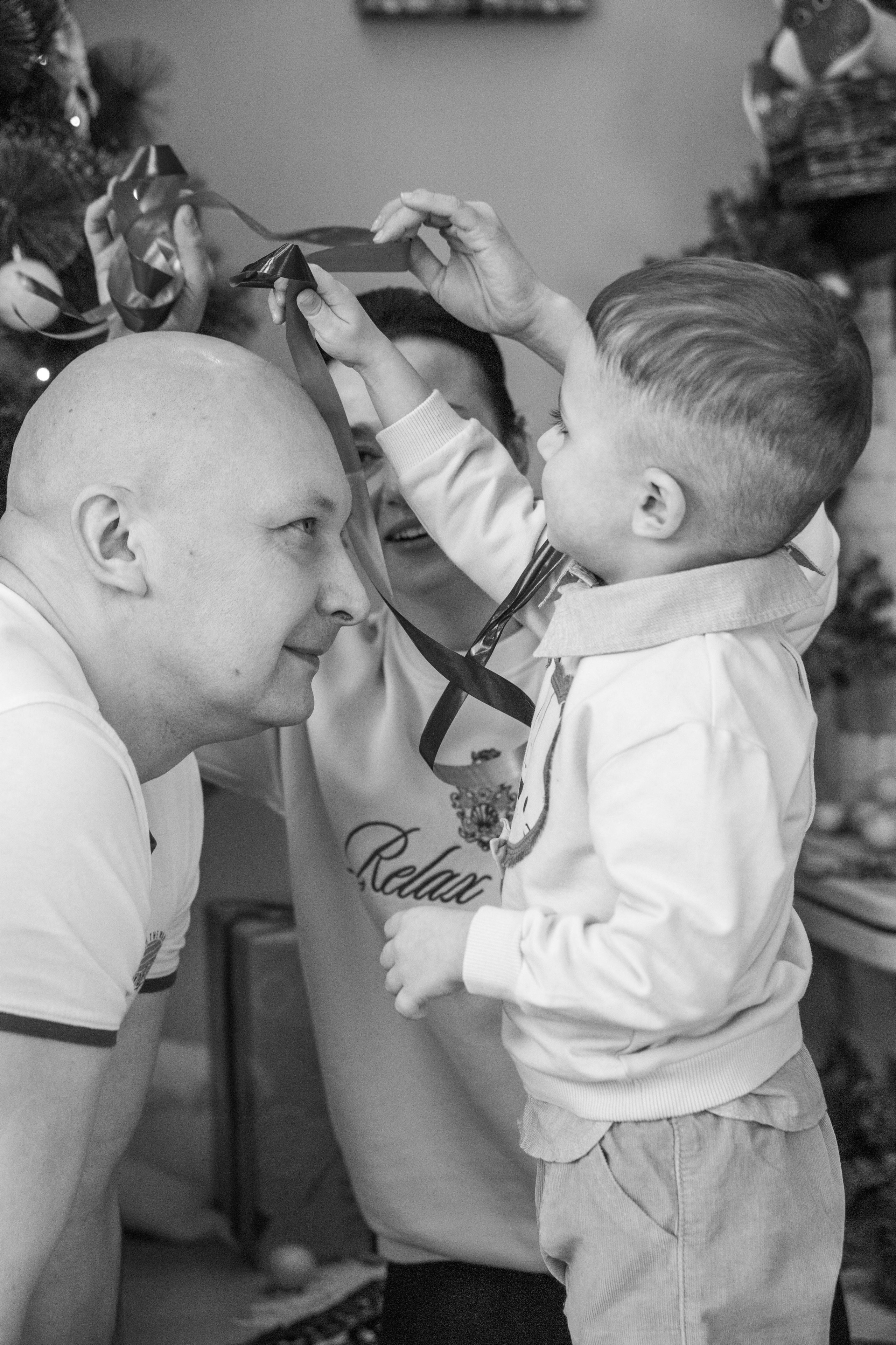 Новогодняя. Дёма и родители. Фотограф Лапочкина Татьяна