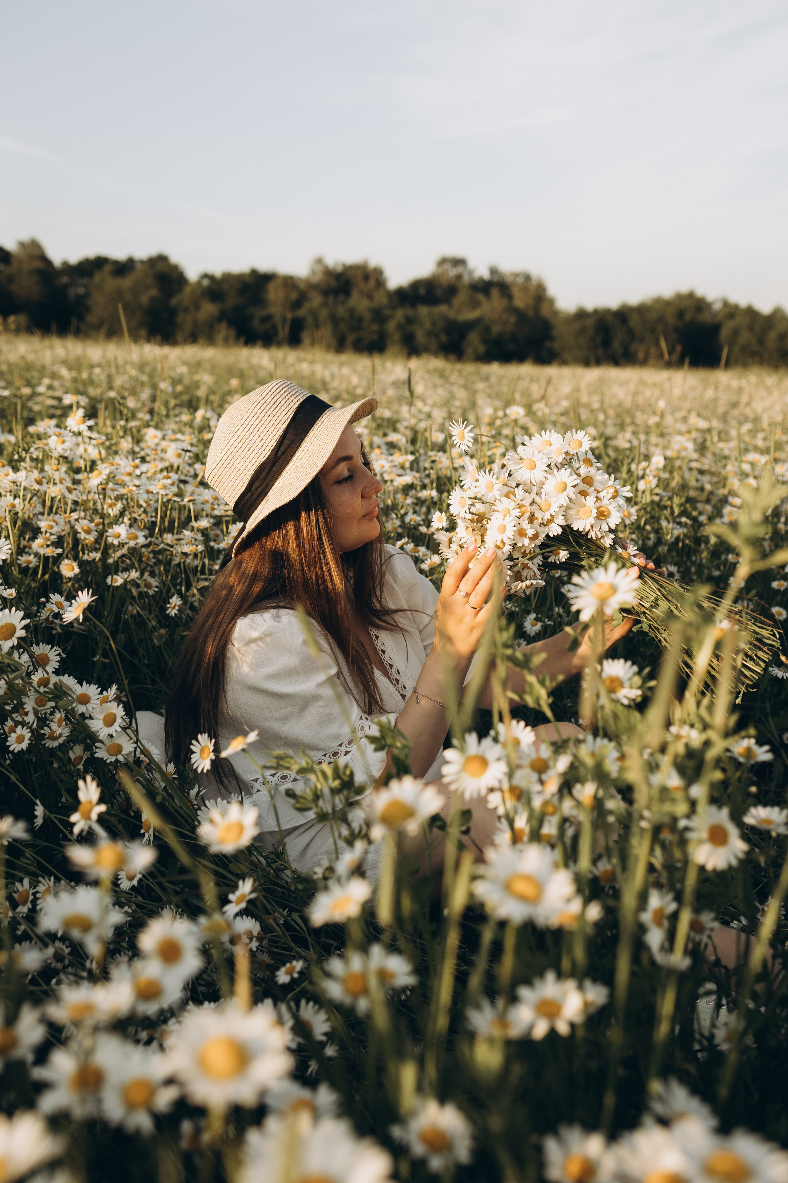 Маша и ромашки. Семейный фотограф в Москве Виктория Ястребинская
