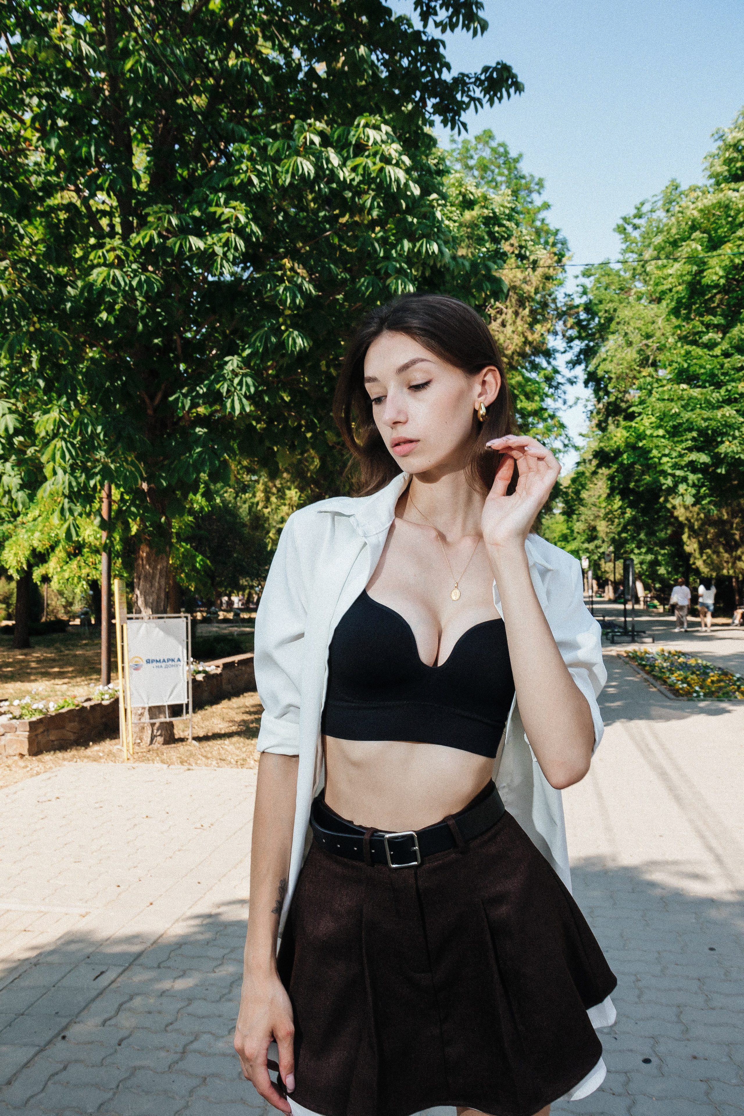 Лера в парке Горького. Фотограф Александр Бигари