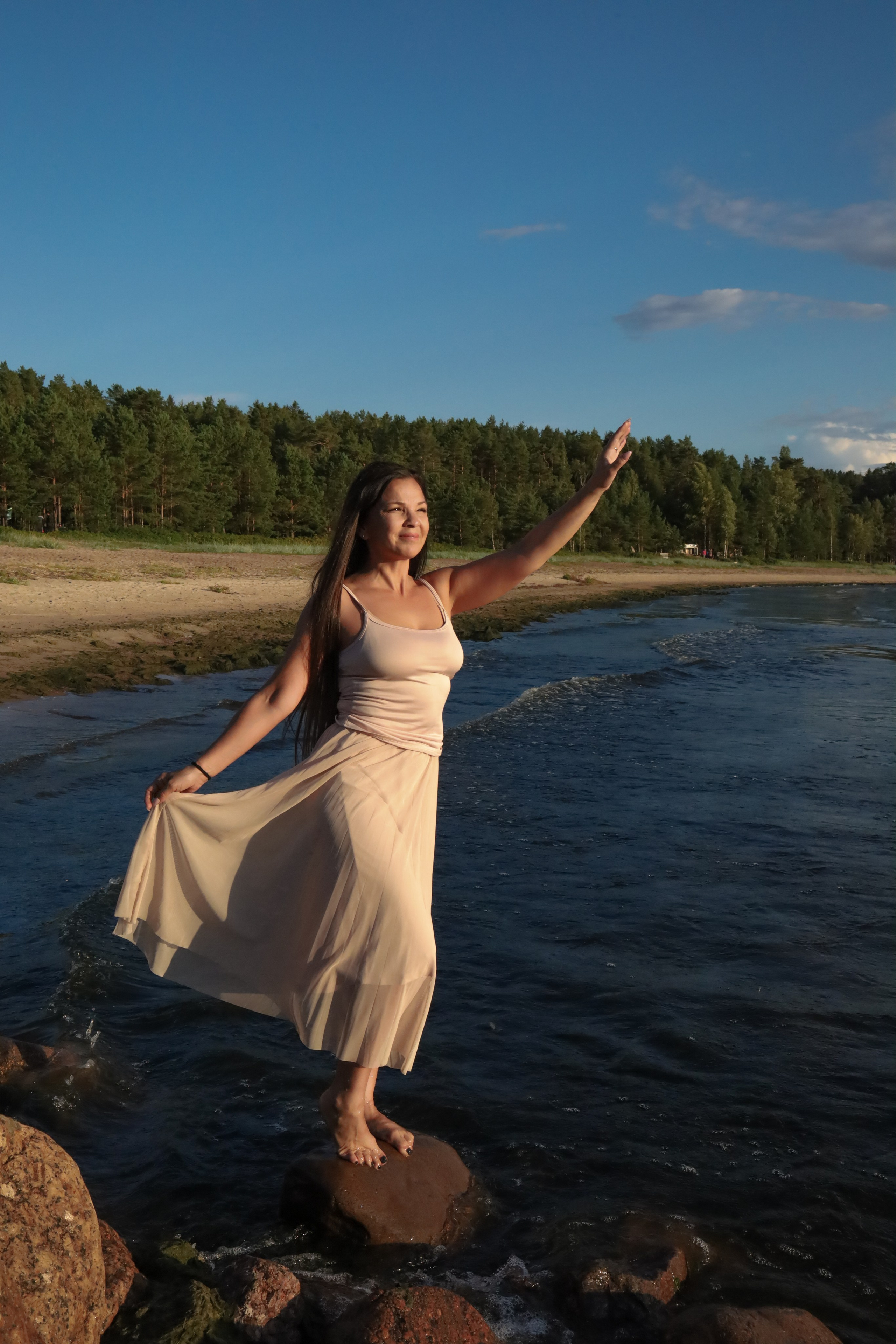 Натали, закат, финский залив. Женский портрет и немного больше в Санкт-Петербурге