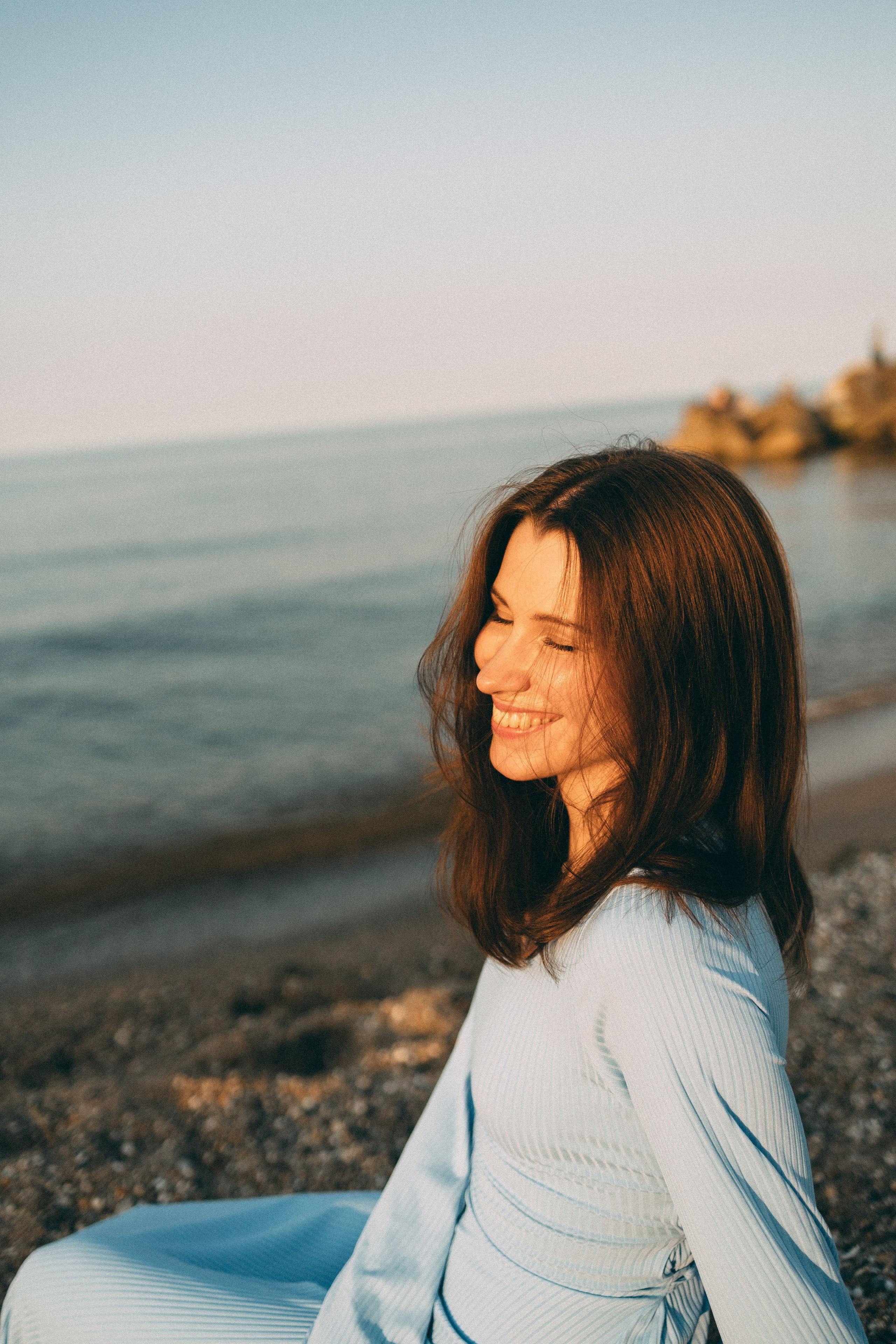 Закат на море. Фотограф в Дагестане Кира Молькова
