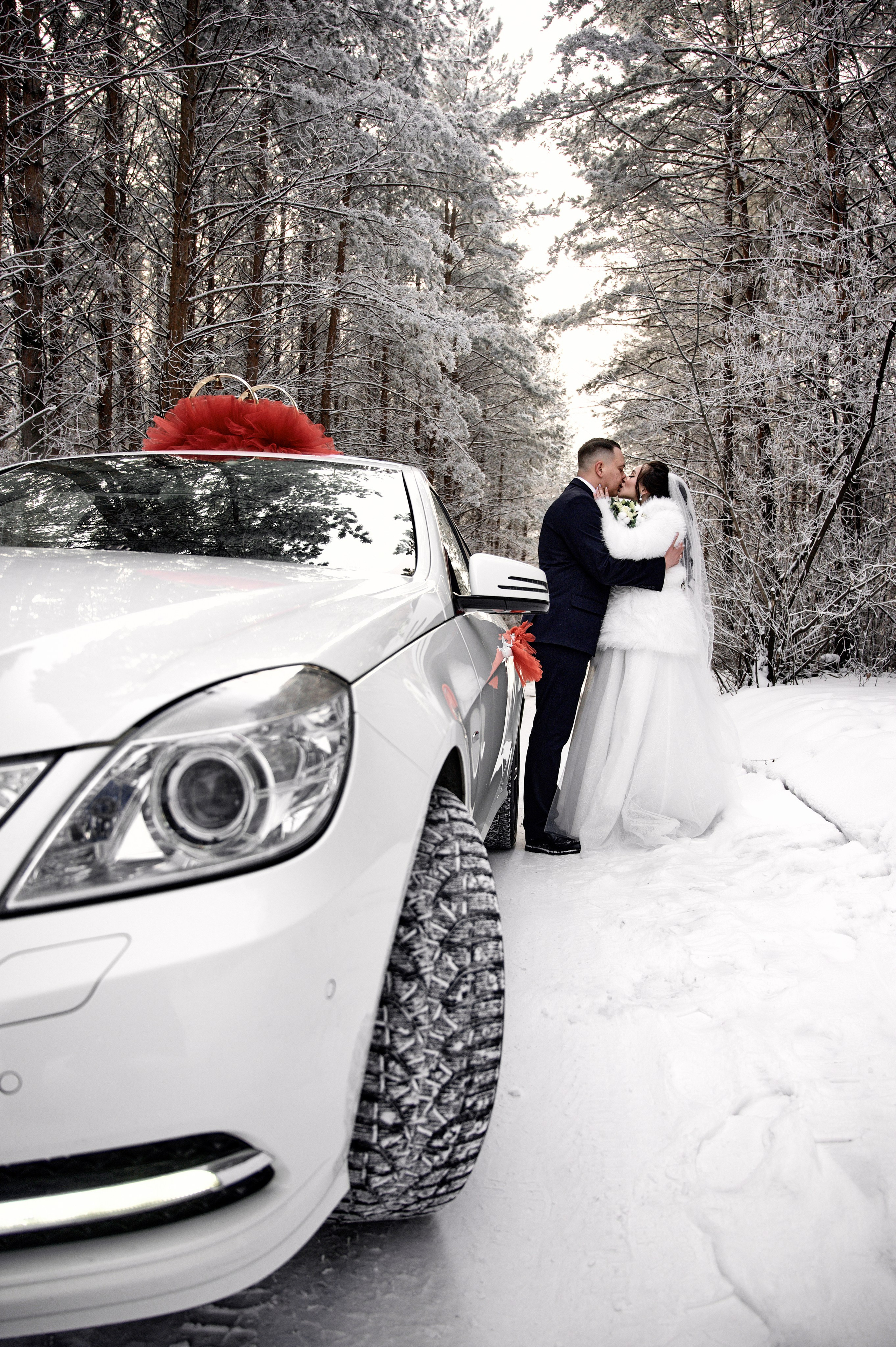 Зимняя свадебная фотосессия для Кристины и Павла