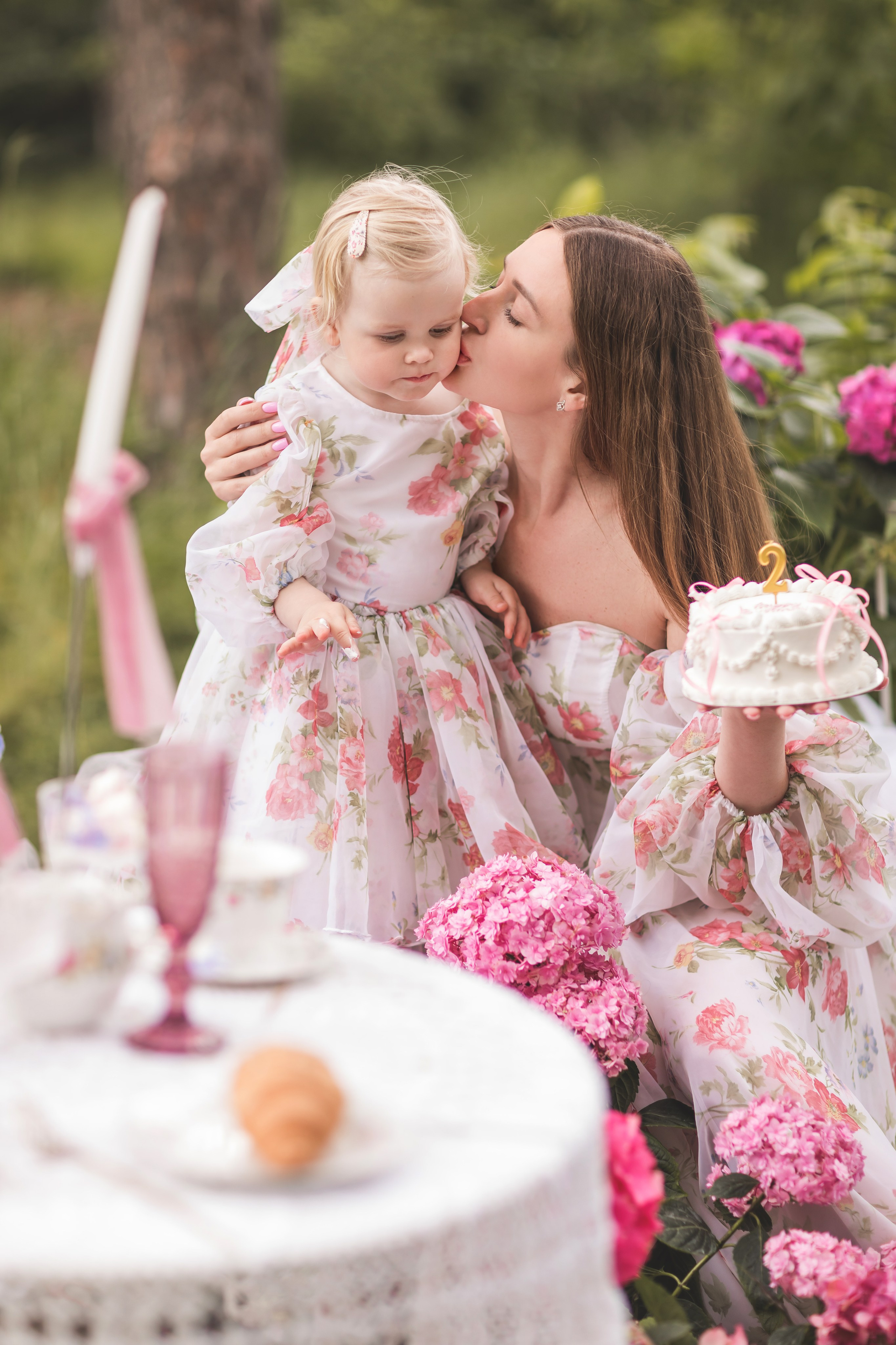 Пикник с гортензией. Семейный и детский фотограф Краснодар Валерия Власенко