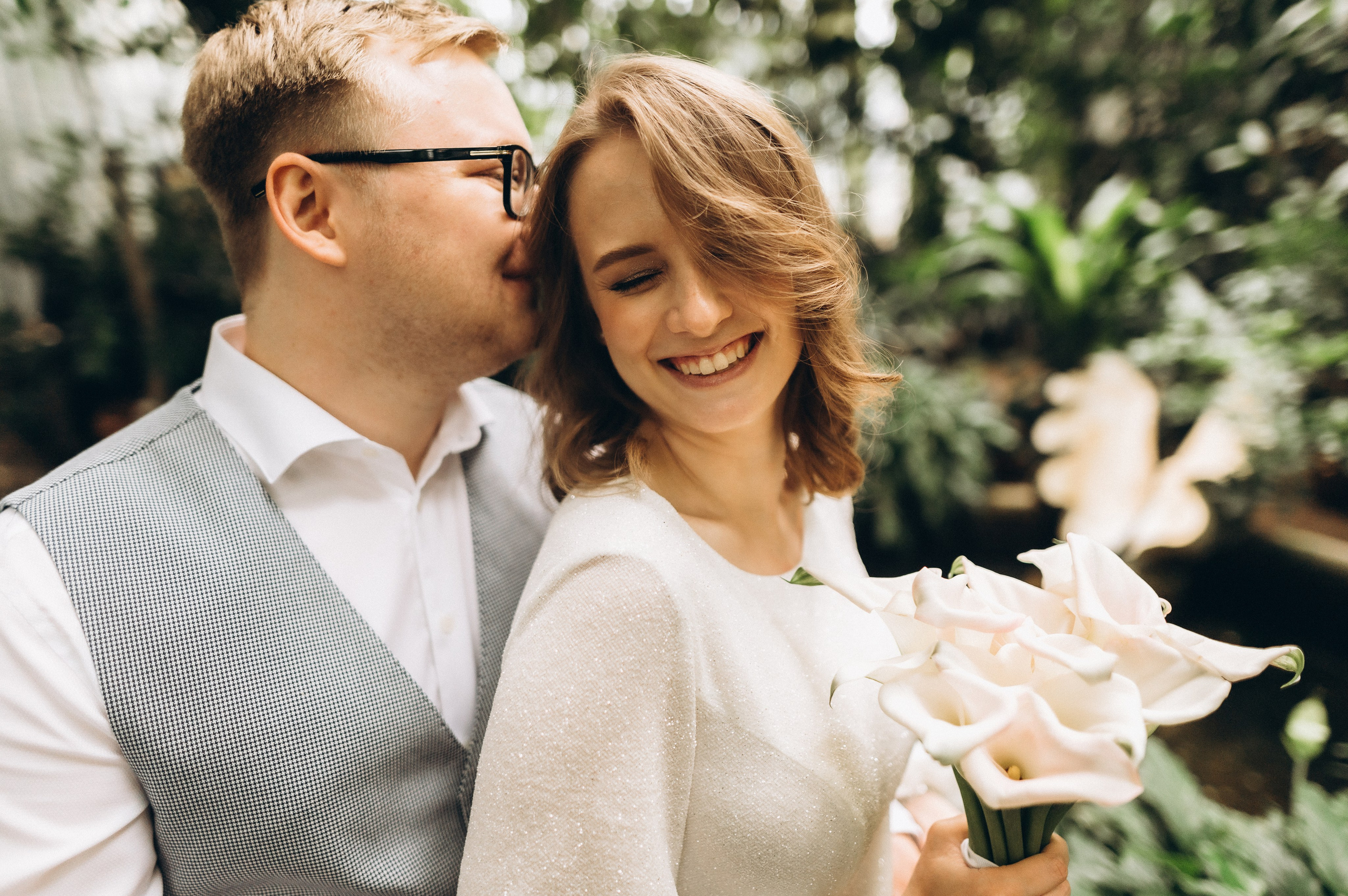 Загс+Оранжерея (камерная свадьба). Фотограф ПИТЕР СПБ Надежда Баранова