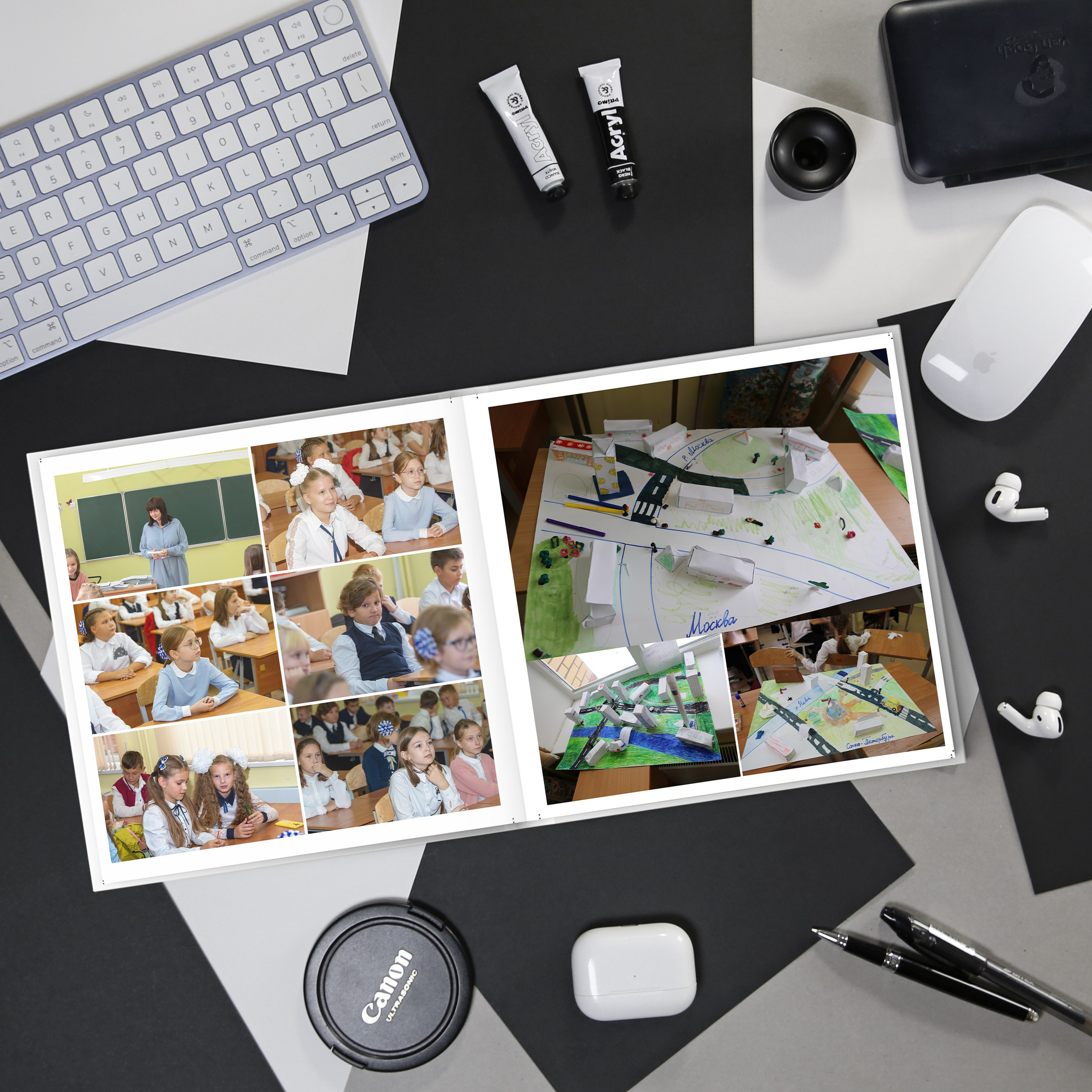 Альбом учителю начальной школы. Выпускные альбомы и школьный фотограф в Подольске, Троицке, Щербинке, Москве и Московской области