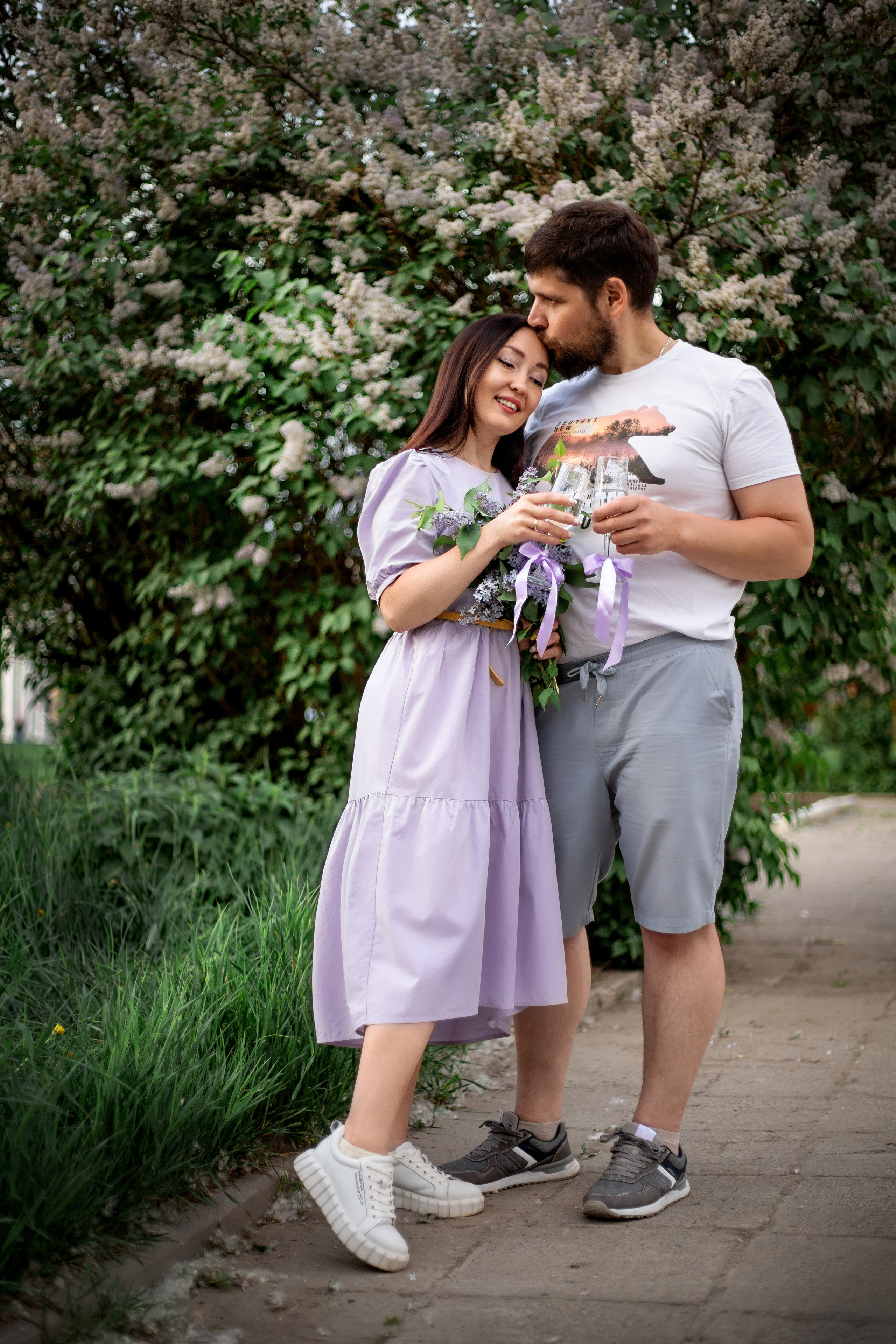 Ловстори в сирени. Фотограф Пермь. Love Story