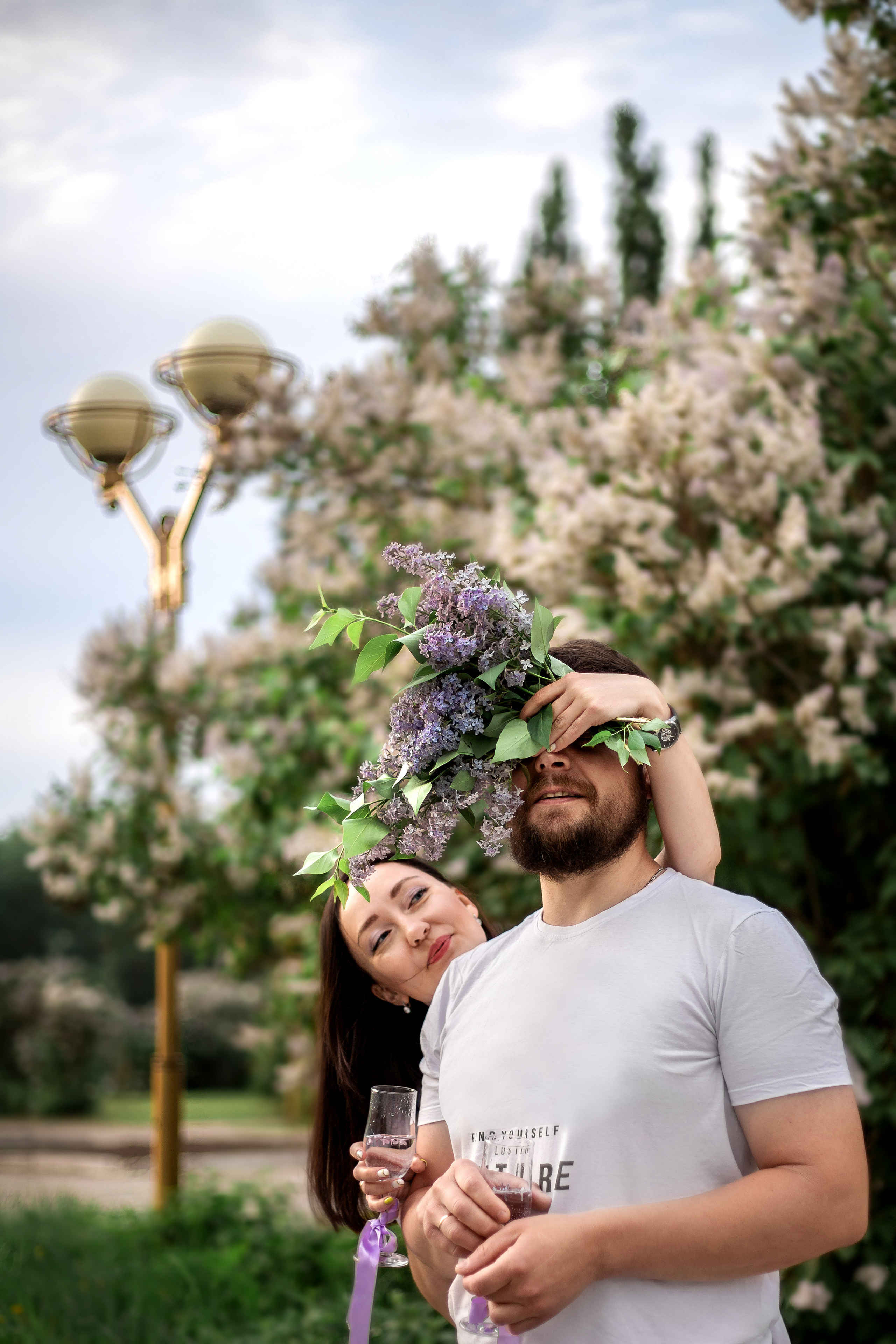 Ловстори в сирени. Фотограф Пермь. Love Story