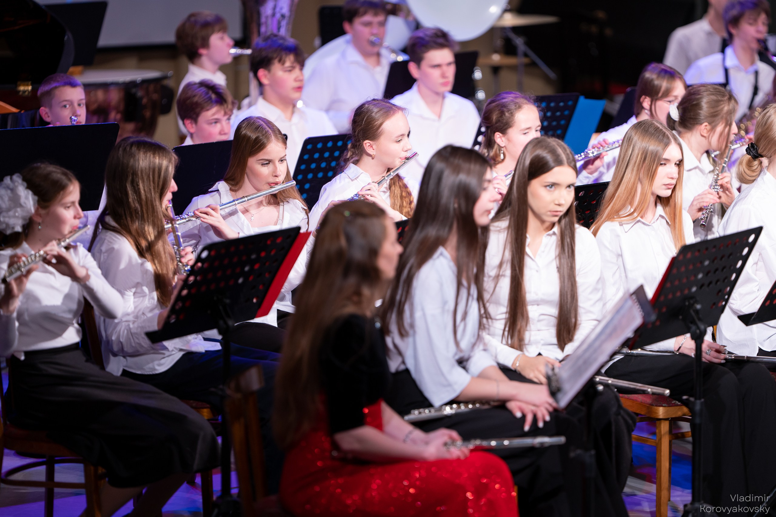 Новогодний концерт Духового оркестра ЦГИ. Фотограф Владимир Коровяковский