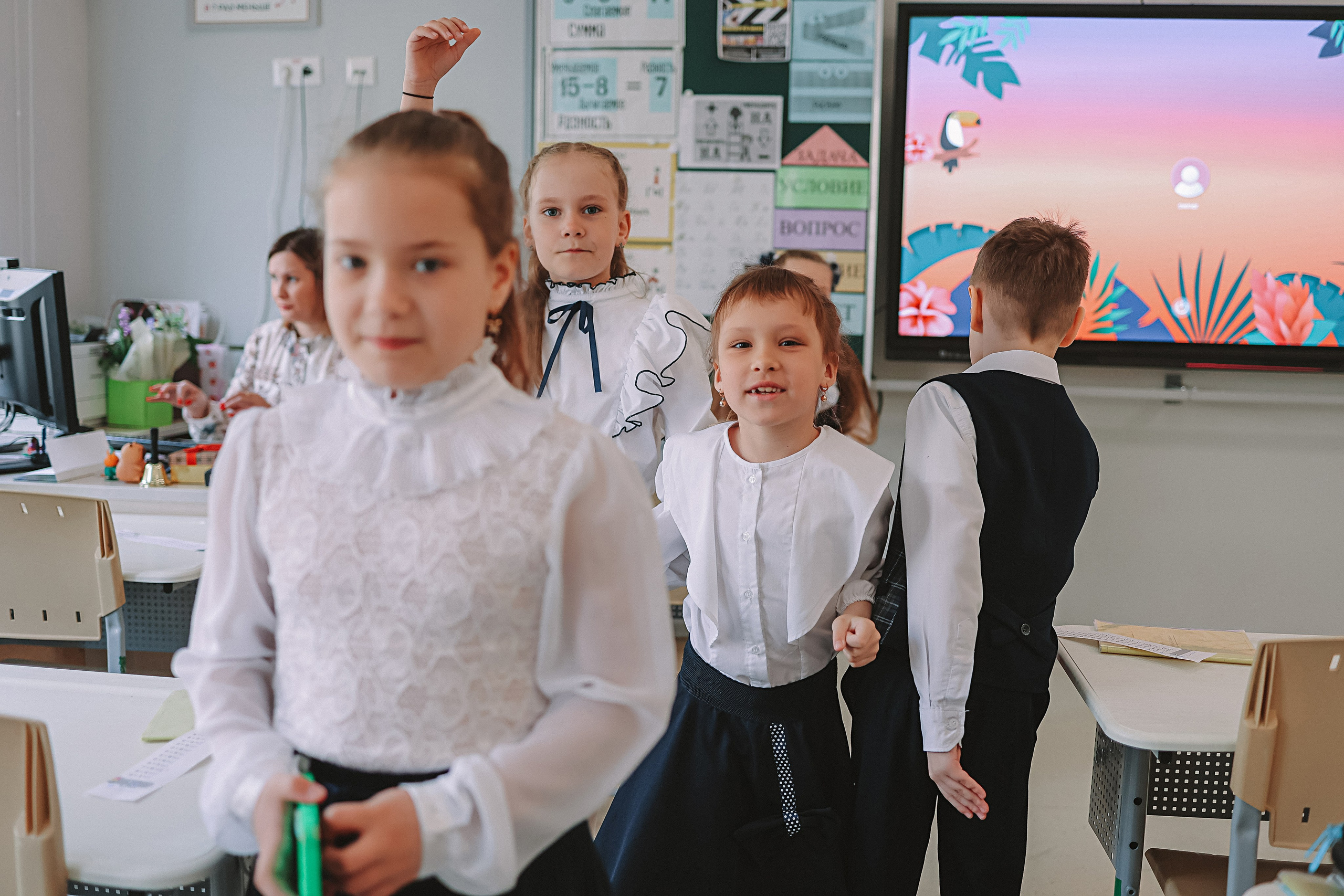 Один день в школе 1 класс. Семейный фотограф Тюмень, фотограф на роды Салмина Мария