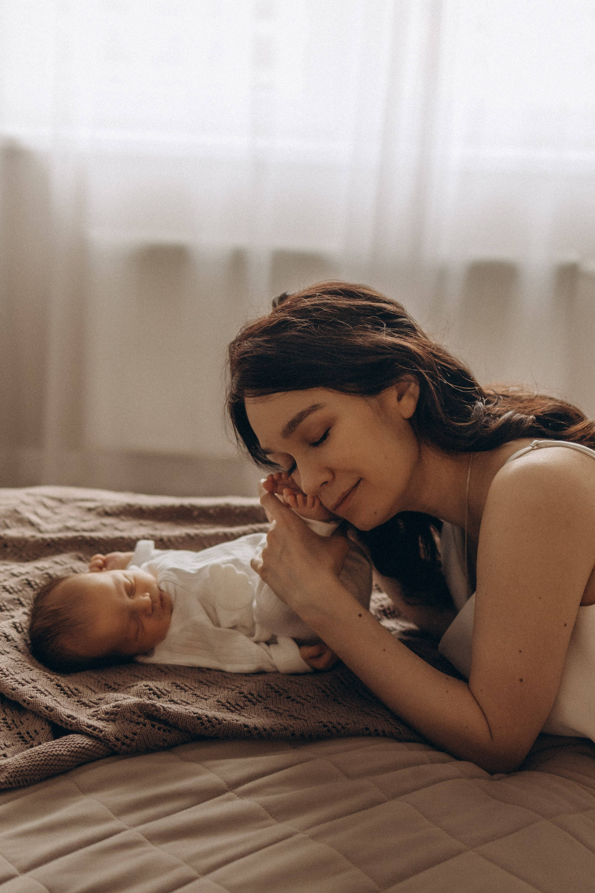 Сашеньке 2 недели. Семейный и детский фотограф, женский портрет Москва Светлана Мертикова