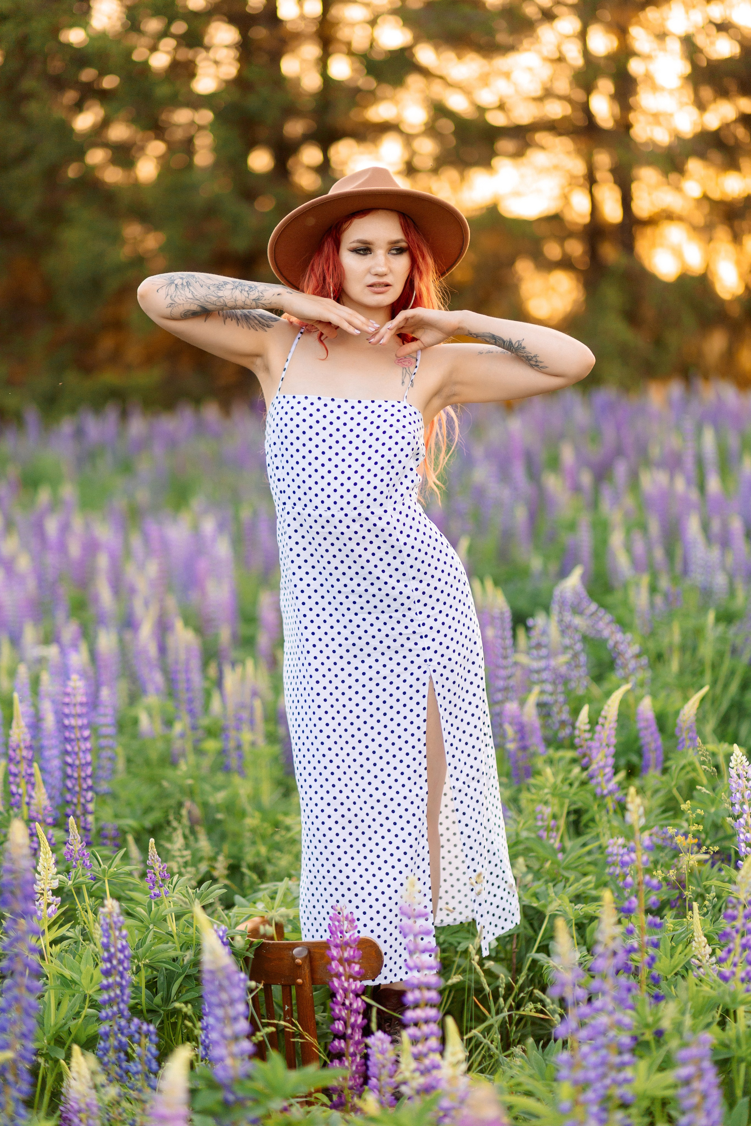 Люпиновая Фотосессия на закате. Профессиональный фотограф в Ижевске Леша Петров