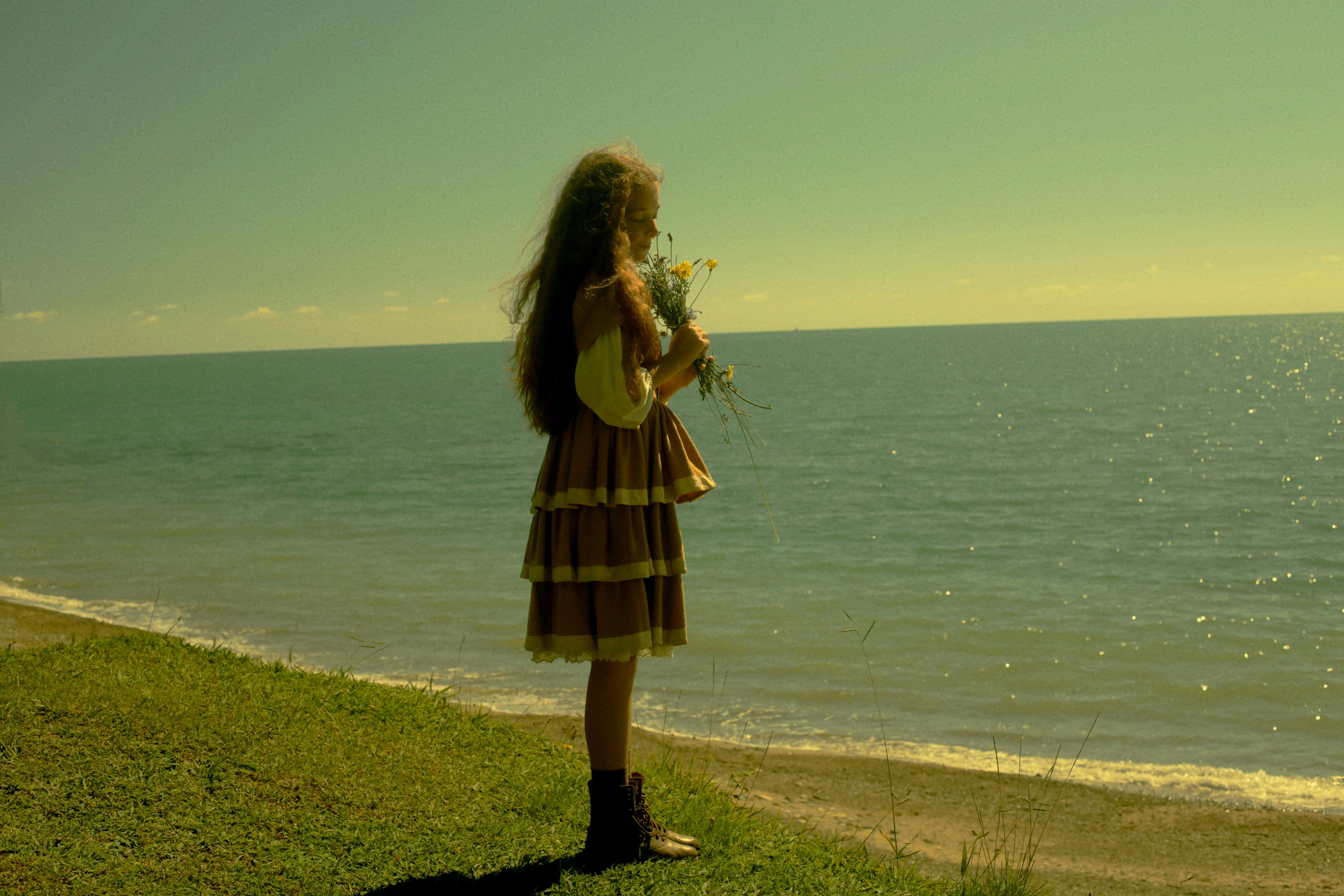 Кинематографическая съемка. Старик и дети. Ekaterina Beridze