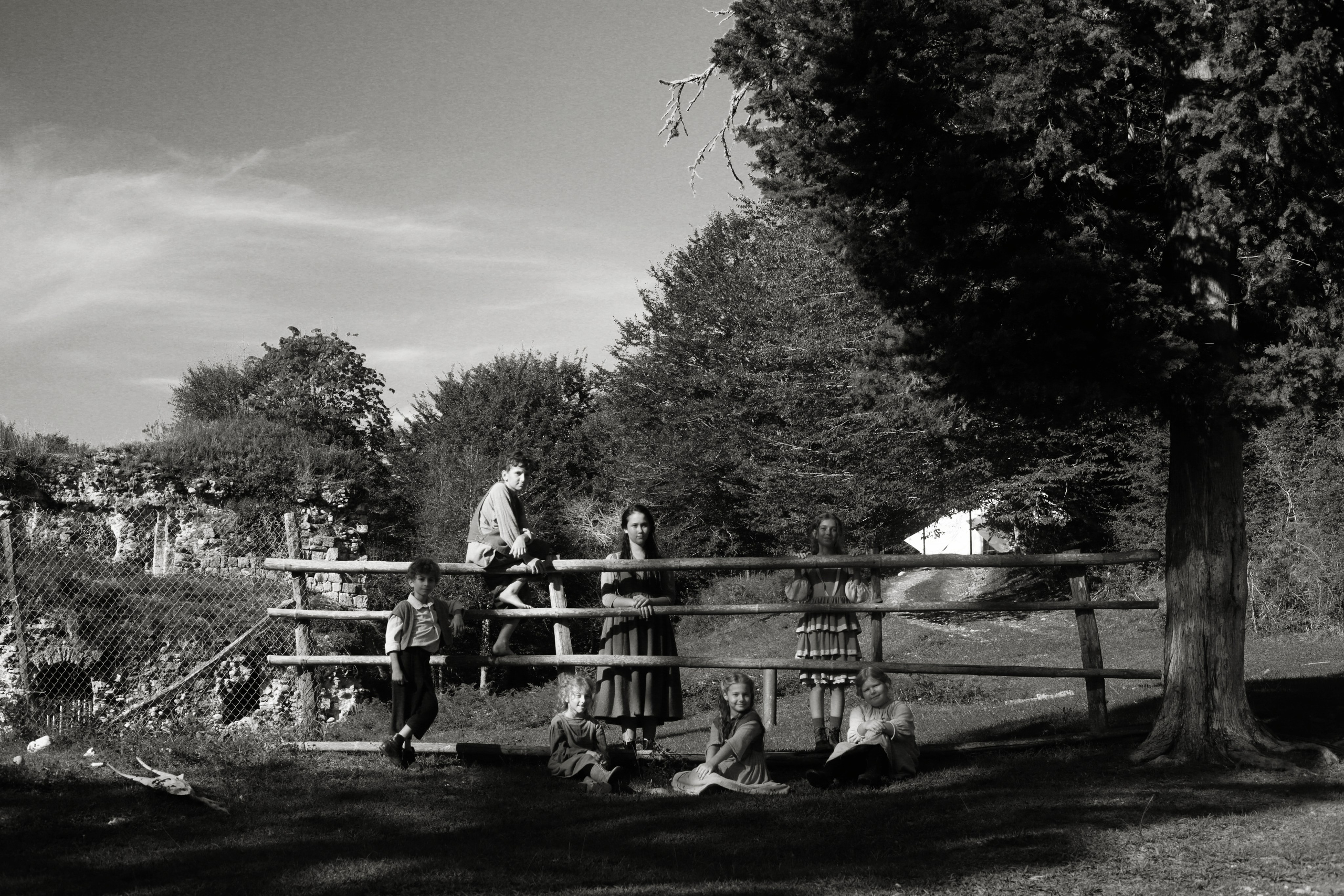 Кинематографическая съемка. Старик и дети. Ekaterina Beridze