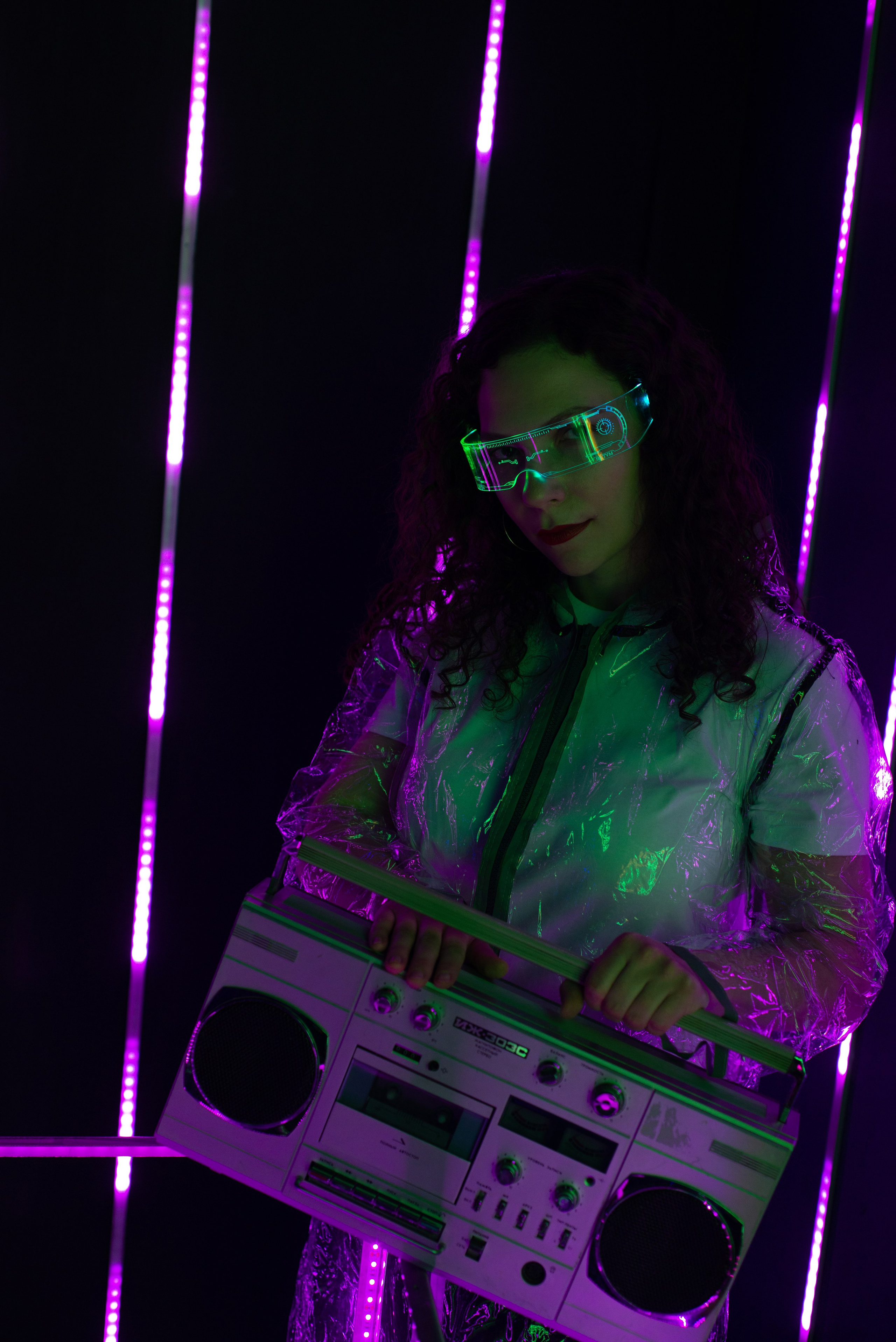 Анна в стиле киберпанк. Фотограф и дизайнер в Москве Екатерина Лобачева