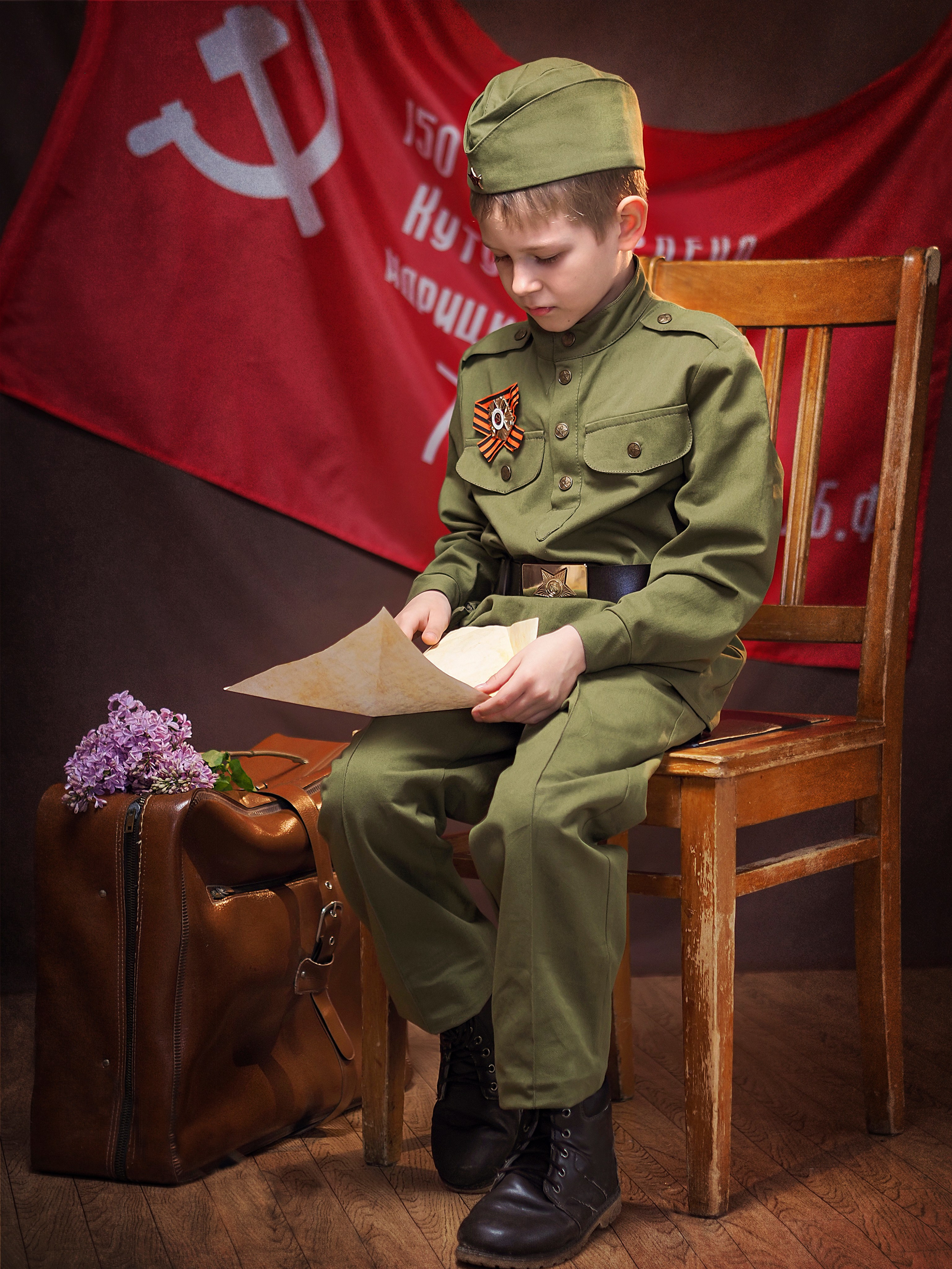 Фотосессия мальчика к 9 мая