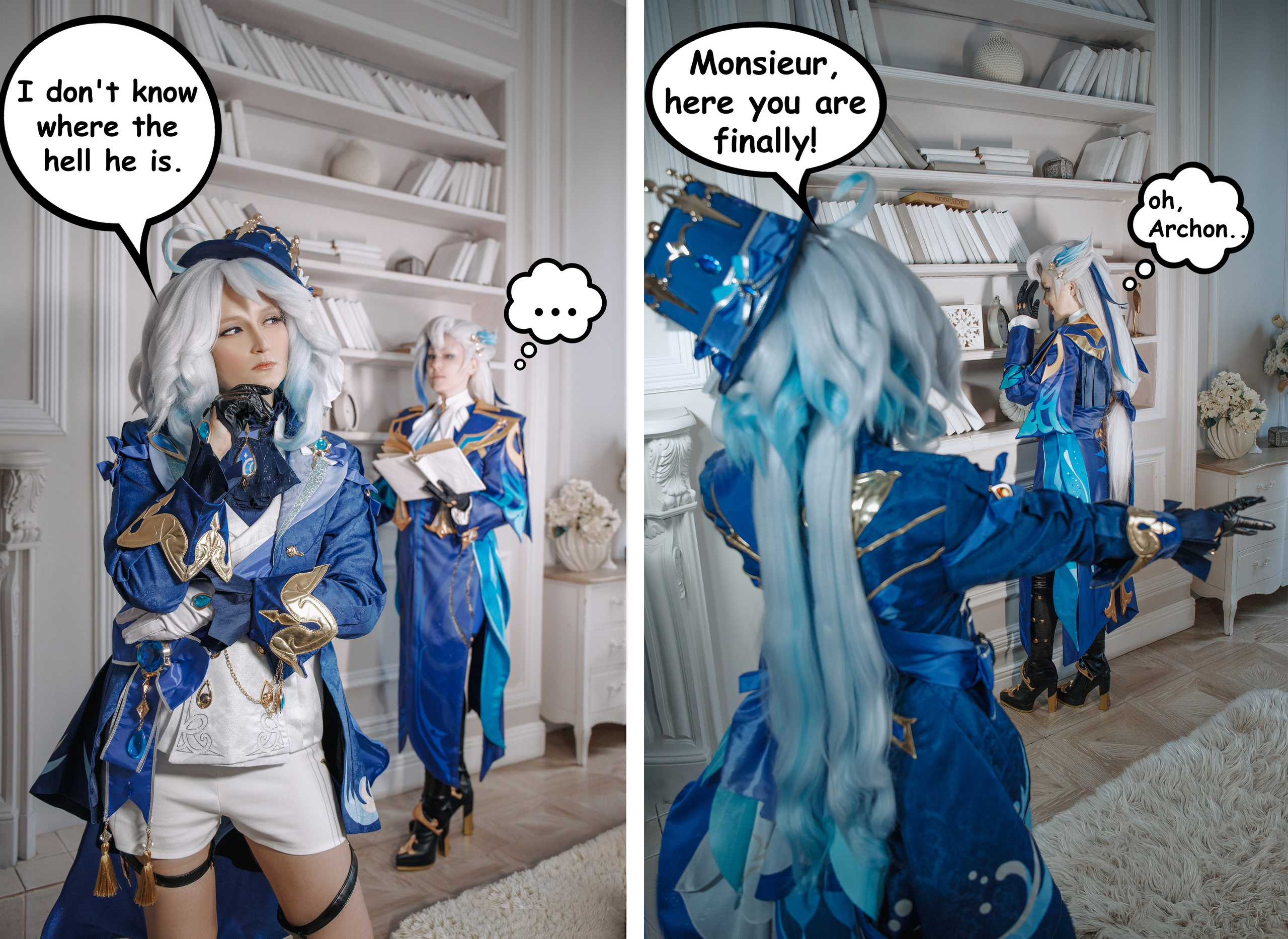 GENSHIN IMPACT: Neuvillette & Furina. Polaroud love