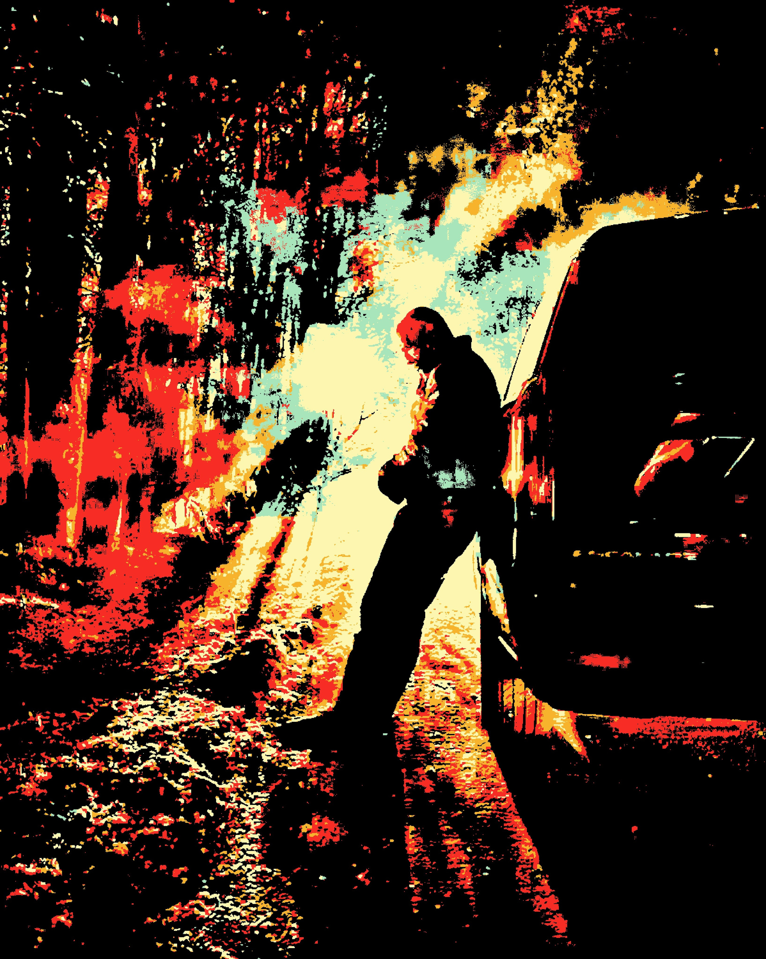 Дуэйн Джонсон (Dwayne Johnson). Визуальный арт пиксельный художник Василь Пиксель