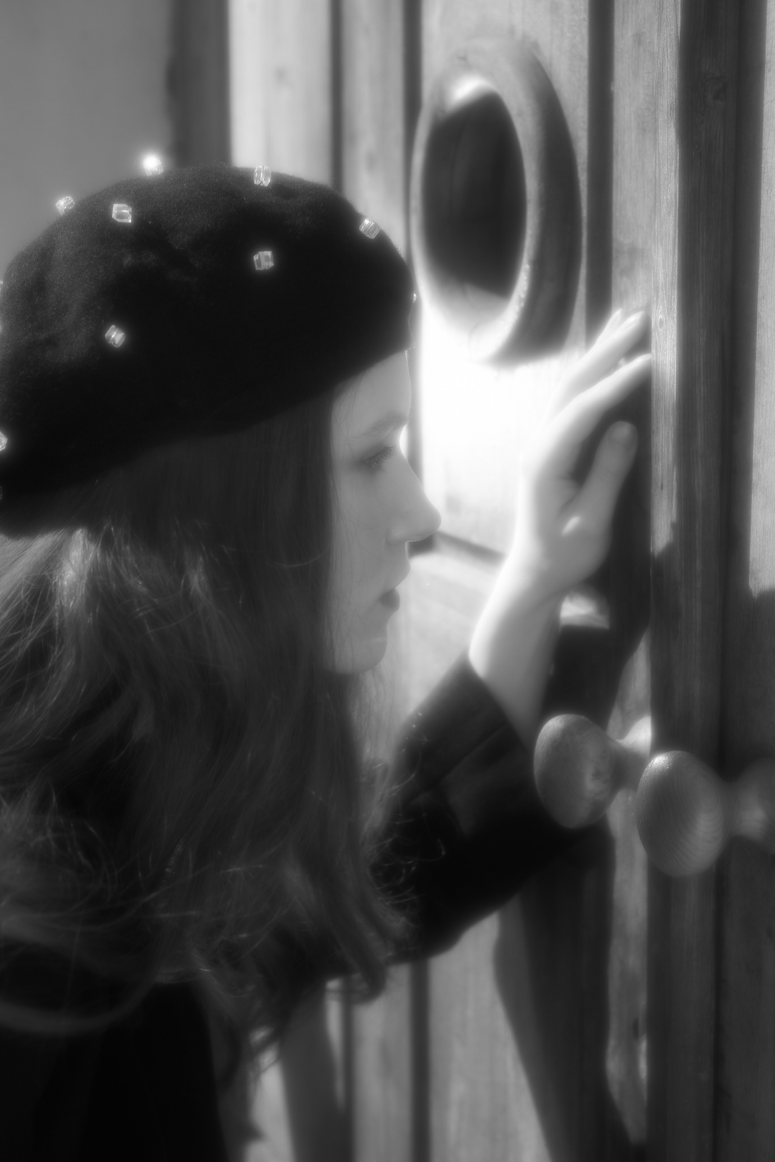 Black coat walking. Fashion Photographer Oxana Chernomorets