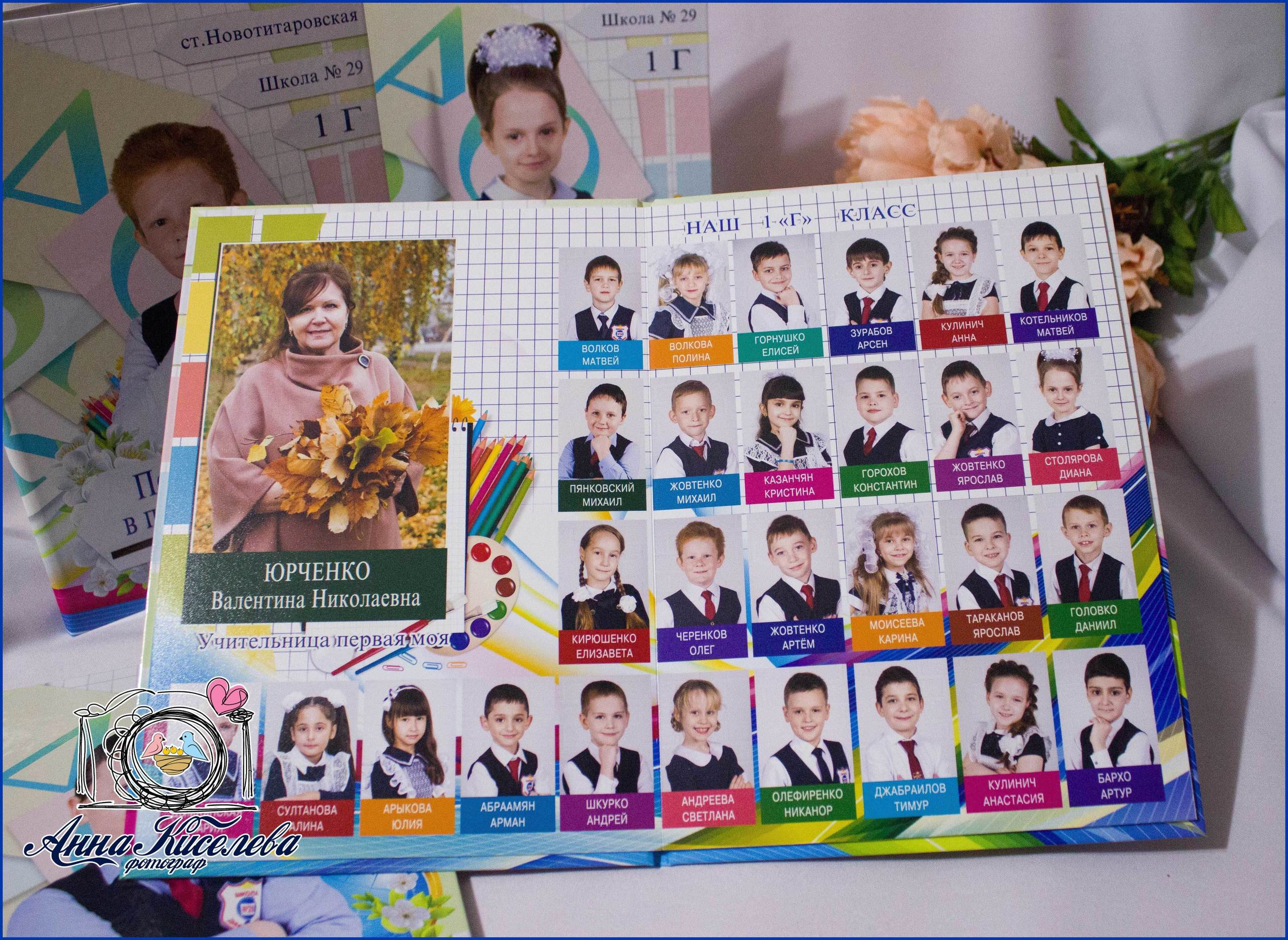 Варианты фотокниг для начальной и старшей школы. Детский школьный и семейный фотограф в Краснодаре
