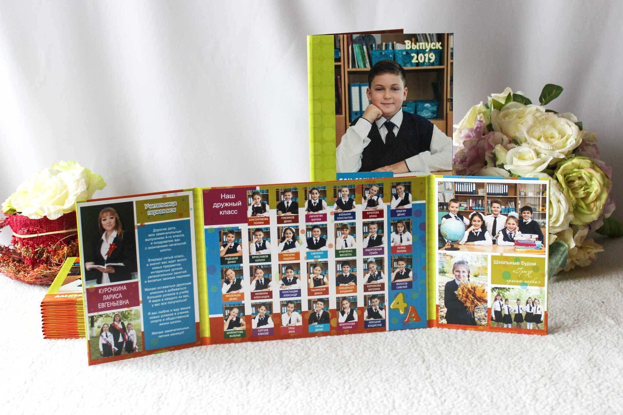 Варианты фотокниг для начальной и старшей школы. Детский школьный и семейный фотограф в Краснодаре