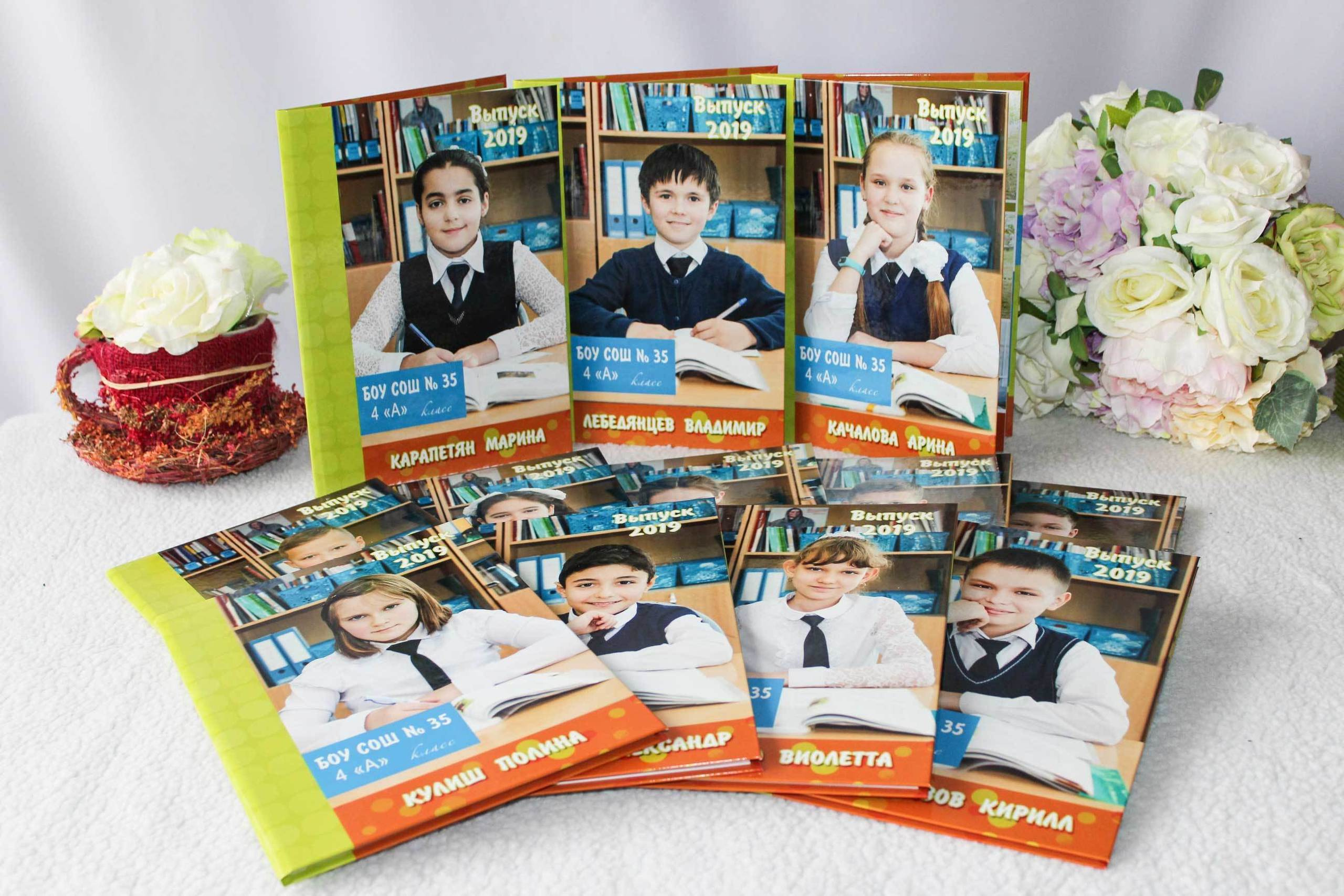 Варианты фотокниг для начальной и старшей школы. Детский школьный и семейный фотограф в Краснодаре