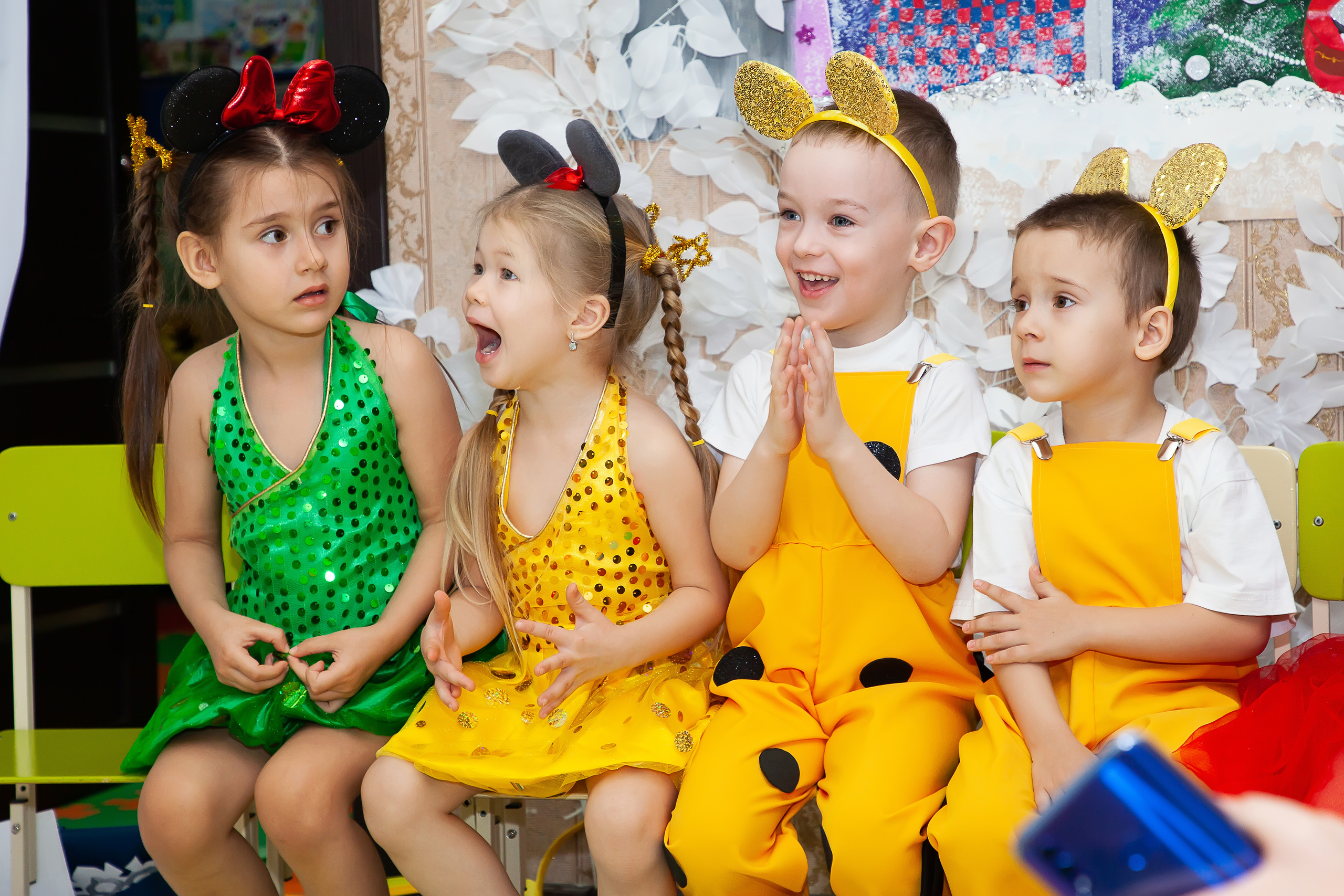 Фотосессия новогоднего утренника. Детский школьный и семейный фотограф в Краснодаре