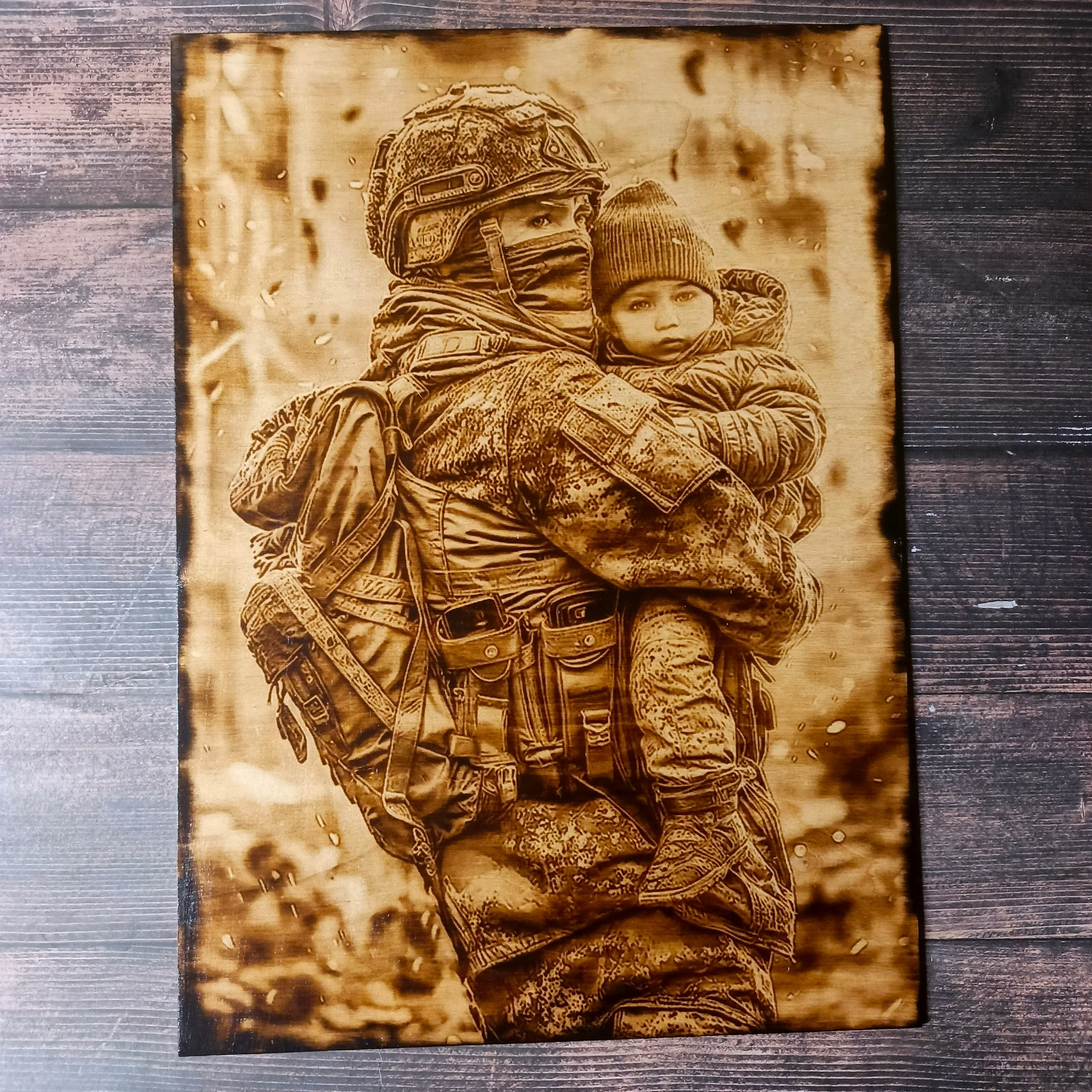 ВОЕННЫЕ КАРТИНЫ. Выжигания картин и портретов по фото